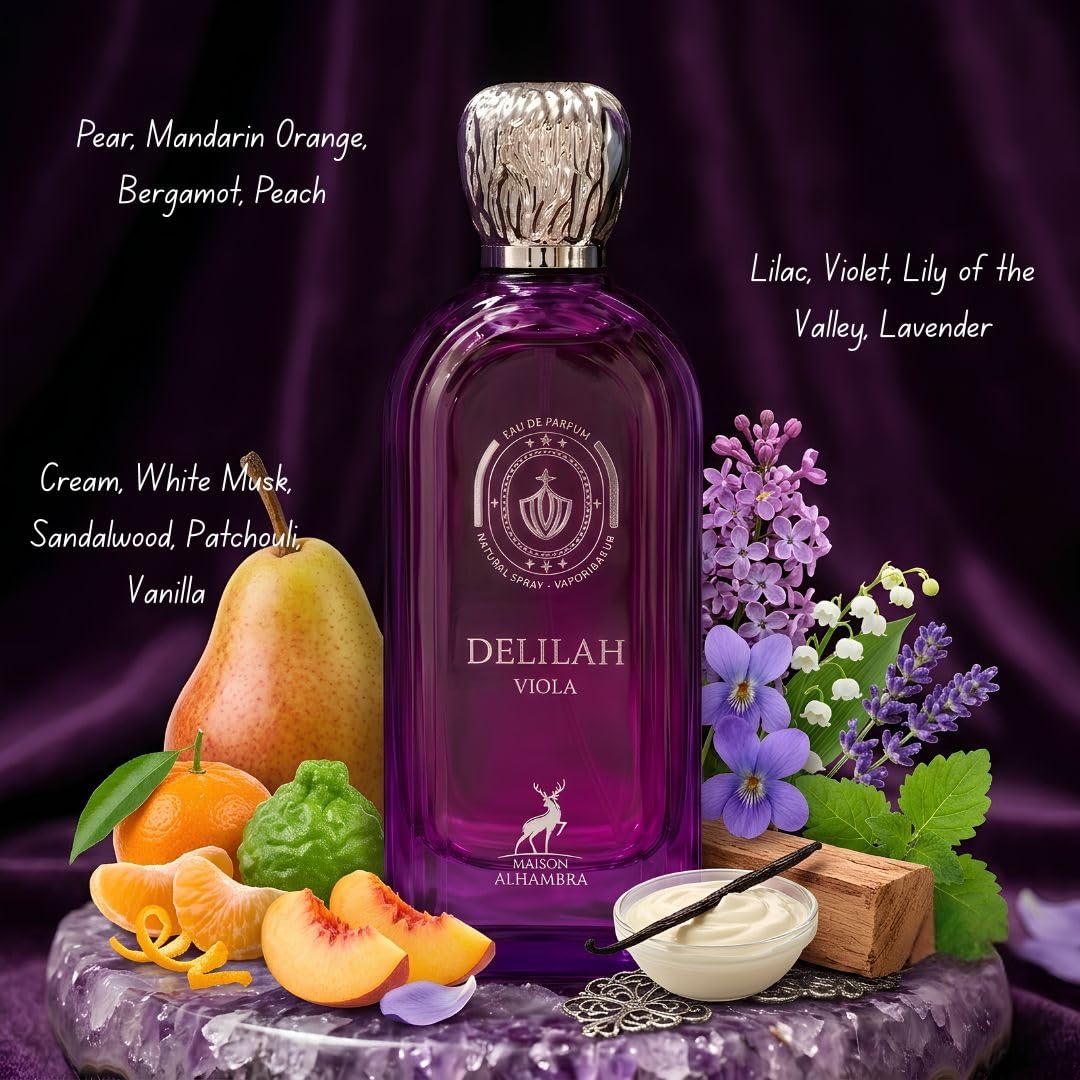 PERFUME MAISON ALHAMBRA DELILAH VIOLA EDP 100ML - 5