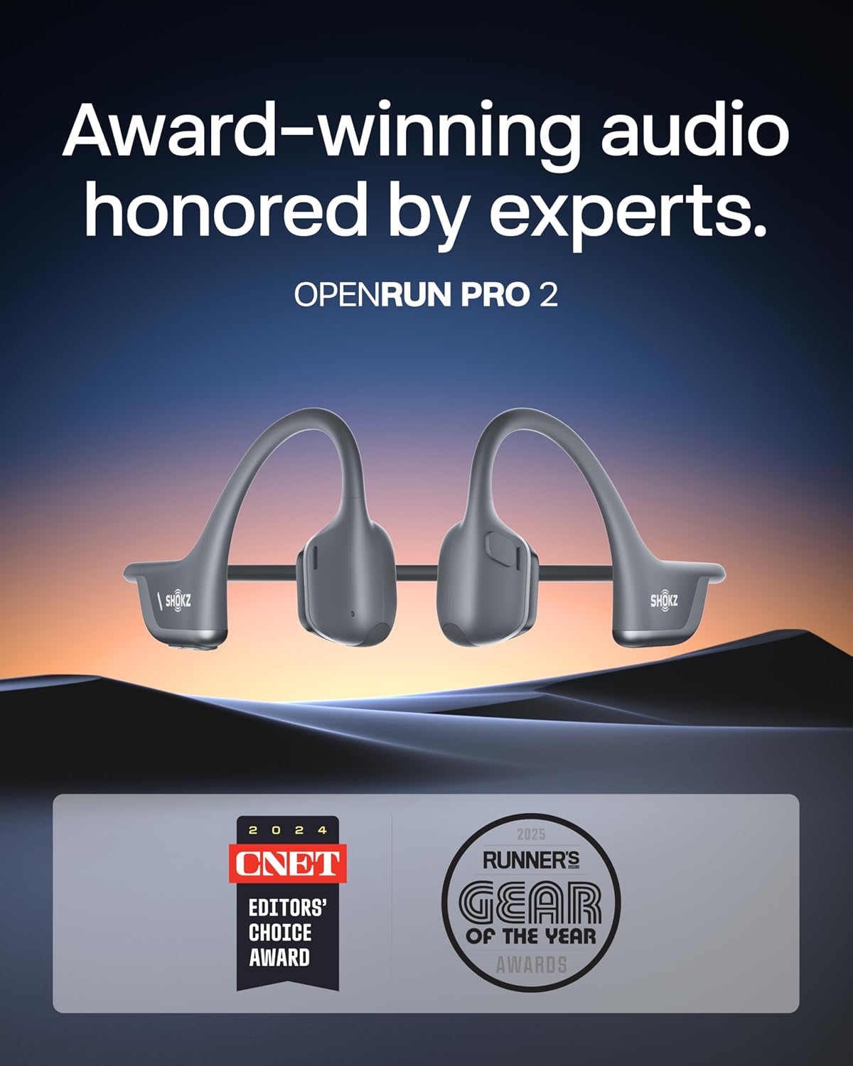 AUDÍFONOS SHOKZ OPENRUN PRO 2 BONE CONDUCTION BLUETOOTH INALÁMBRICOS - 2