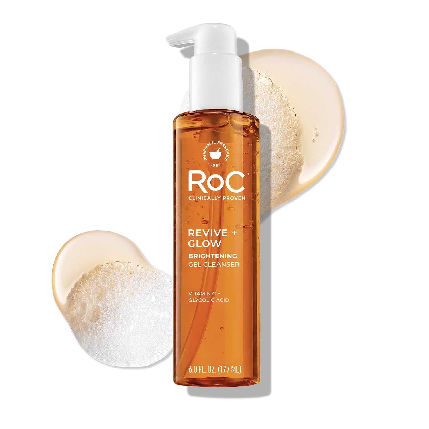 LIMPIADOR GEL ROC MULTI CORREXION REVIVE + GLOW CON VITAMINA C 6 OZ - 1