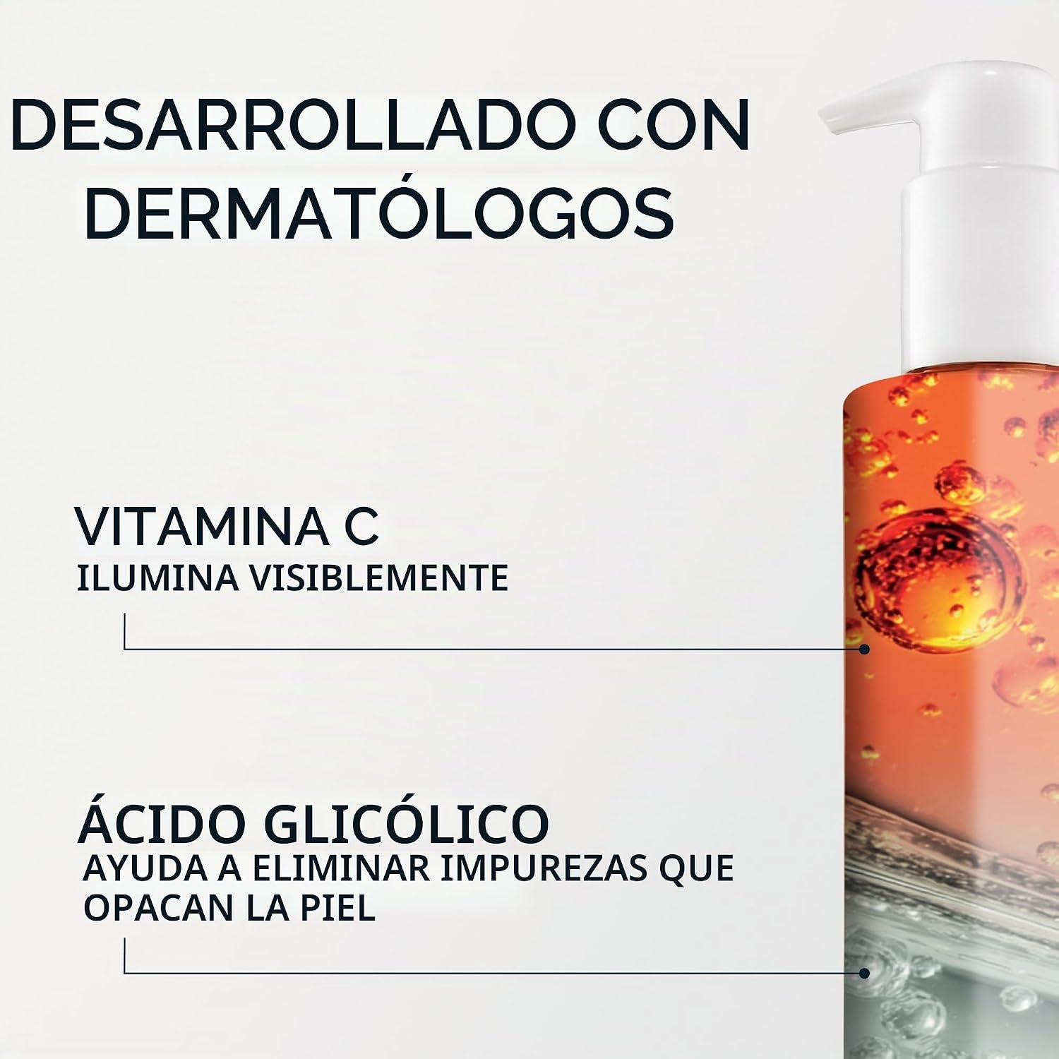 LIMPIADOR GEL ROC MULTI CORREXION REVIVE + GLOW CON VITAMINA C 6 OZ - 5