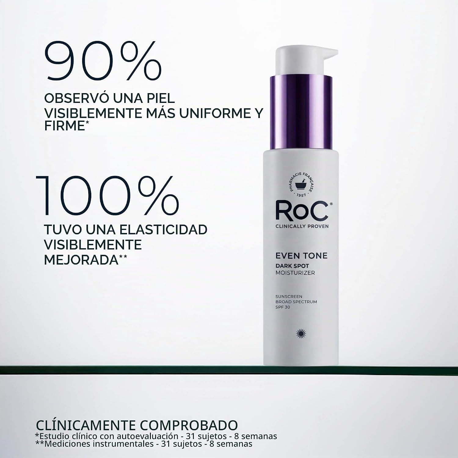 HIDRATANTE FACIAL ROC NIACINAMIDA SPF 30 TONO UNIFORME + LIFT - 4