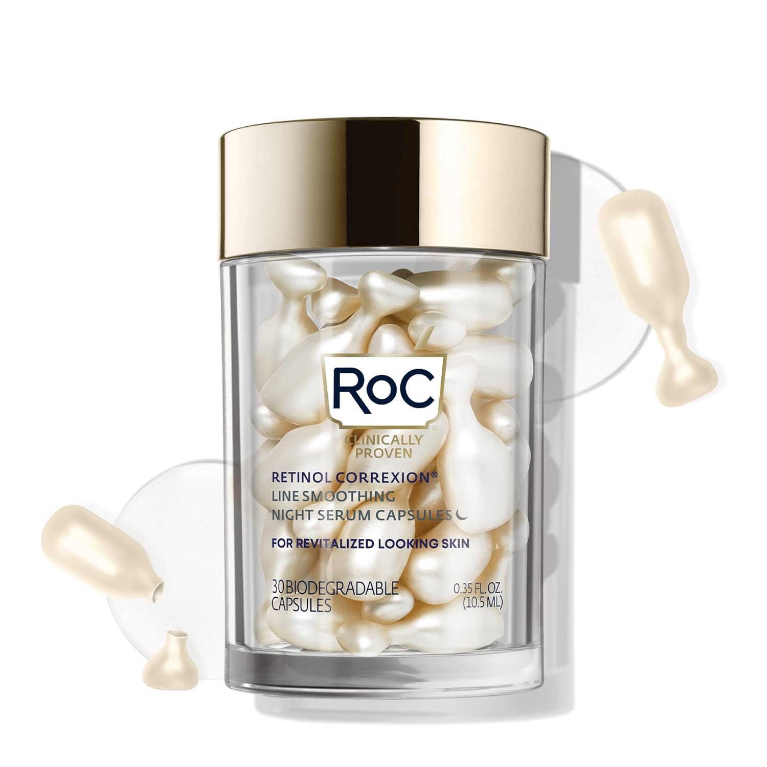 SÉRUM NOCTURNO ROC RETINOL CORREXION ANTIEDAD EN CÁPSULAS, 30 UNIDADES - 1
