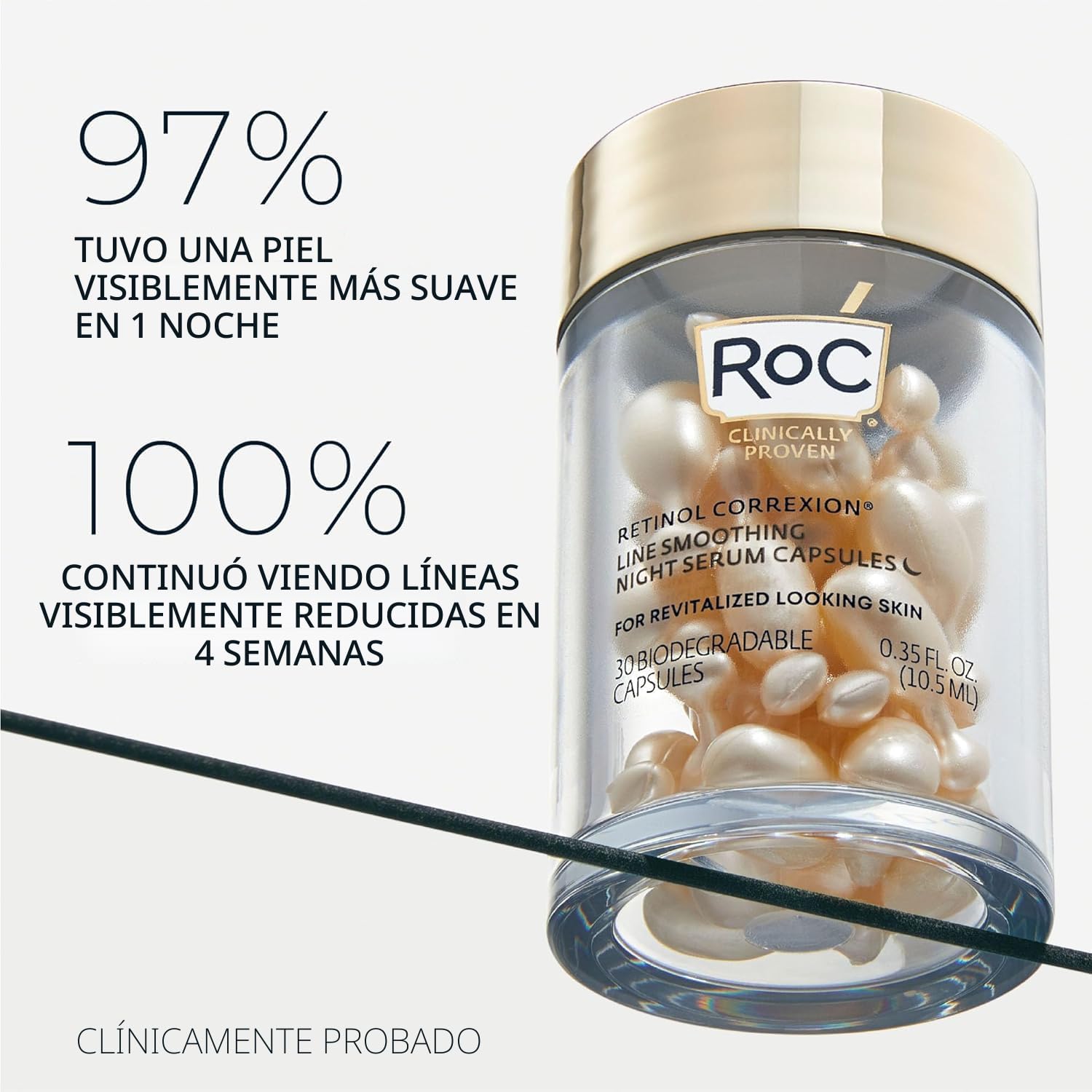 SÉRUM NOCTURNO ROC RETINOL CORREXION ANTIEDAD EN CÁPSULAS, 30 UNIDADES - 3
