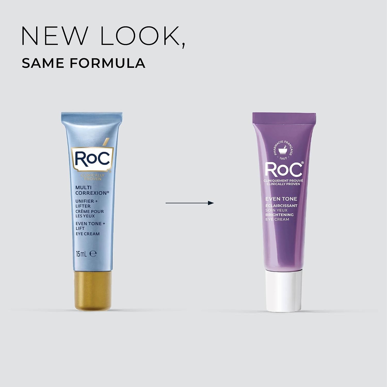 CREMA PARA CONTORNO DE OJOS ROC MULTI CORREXION 5 EN 1 TONO UNIFORME + LIFTING 0.5OZ - 2