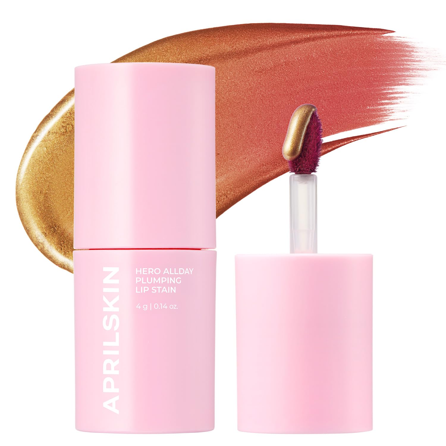 TINTE DE LABIOS APRILSKIN HERO ALL DAY PLUMPING LIP STAIN ROSE PINK - 1