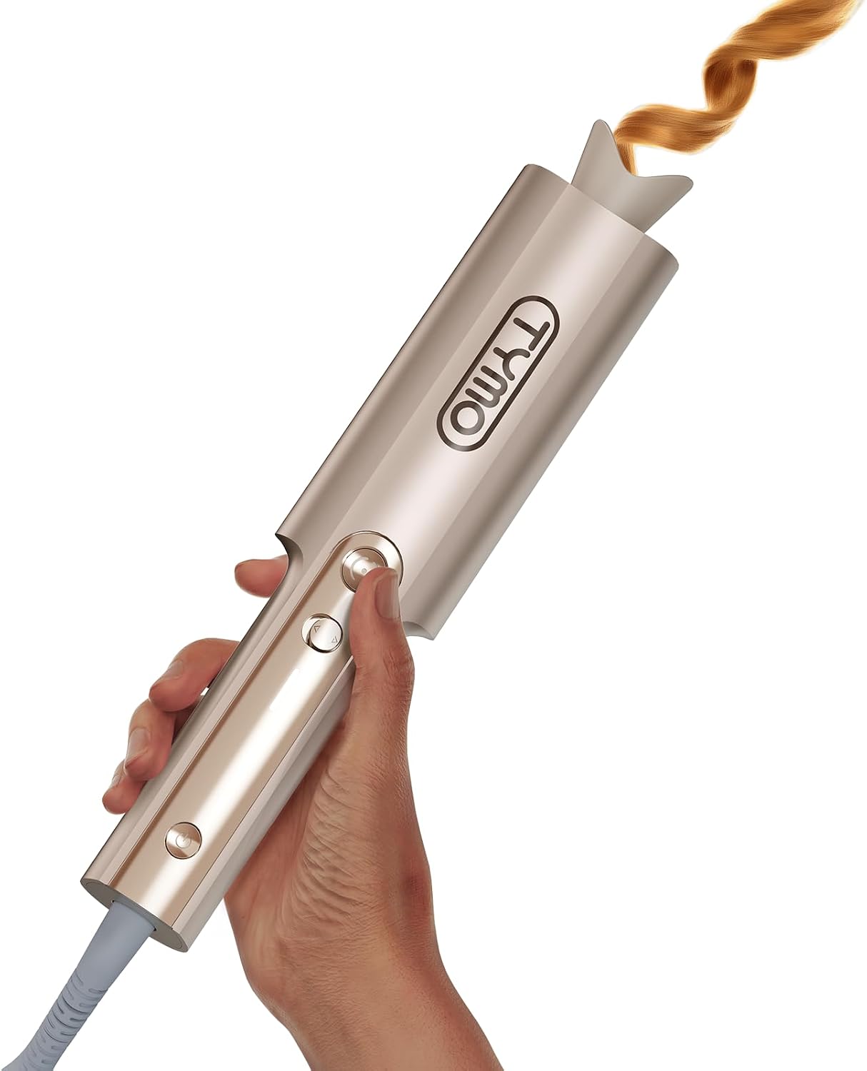 RIZADOR AUTOMÁTICO TYMO CURLPRO PLUS BARRIL LARGO 1 PULGADA DORADO - 1