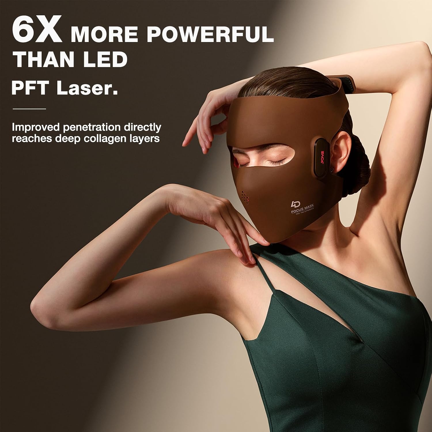 MASCARILLA FACIAL JOVS 4D LASER LIGHT THERAPY CON TECNOLOGÍA DE LUZ ROJA - 4