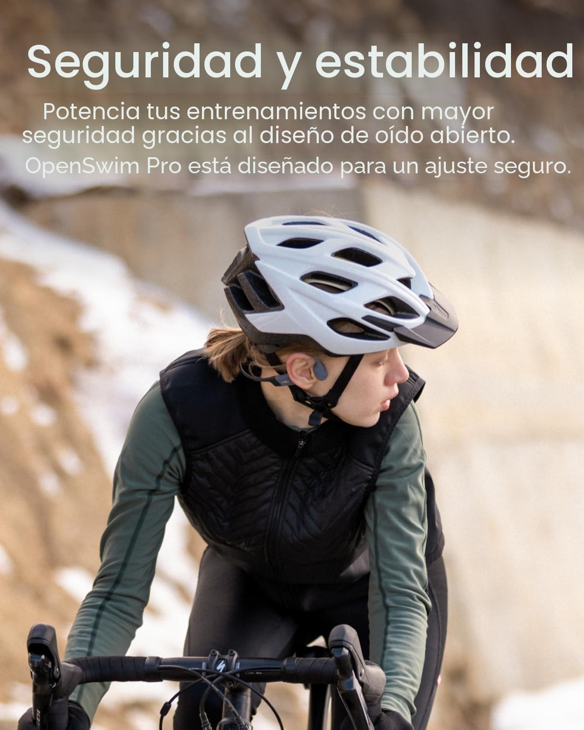 AUDÍFONOS SHOKZ OPENSWIM PRO MP3 GRIS IP68 WATERPROOF 32GB - 4