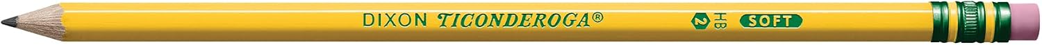 LÁPICES TICONDEROGA WOOD-CASED HB AMARILLO PRE-AFILADOS 72 UNIDADES - 3