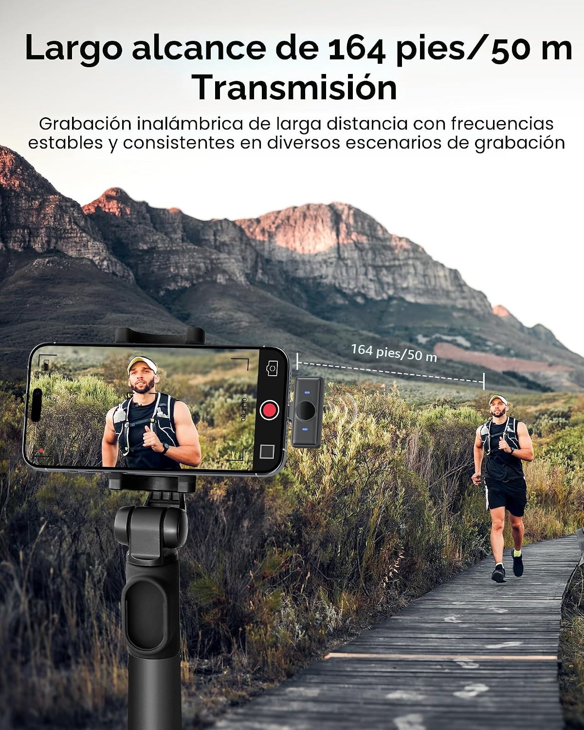 MICRÓFONO INALÁMBRICO KUKIHO TIPO LAVALIER PARA IPHONE IPAD ANDROID CON ESTUCHE DE CARGA Y 80 HORAS DE BATERÍA - 4