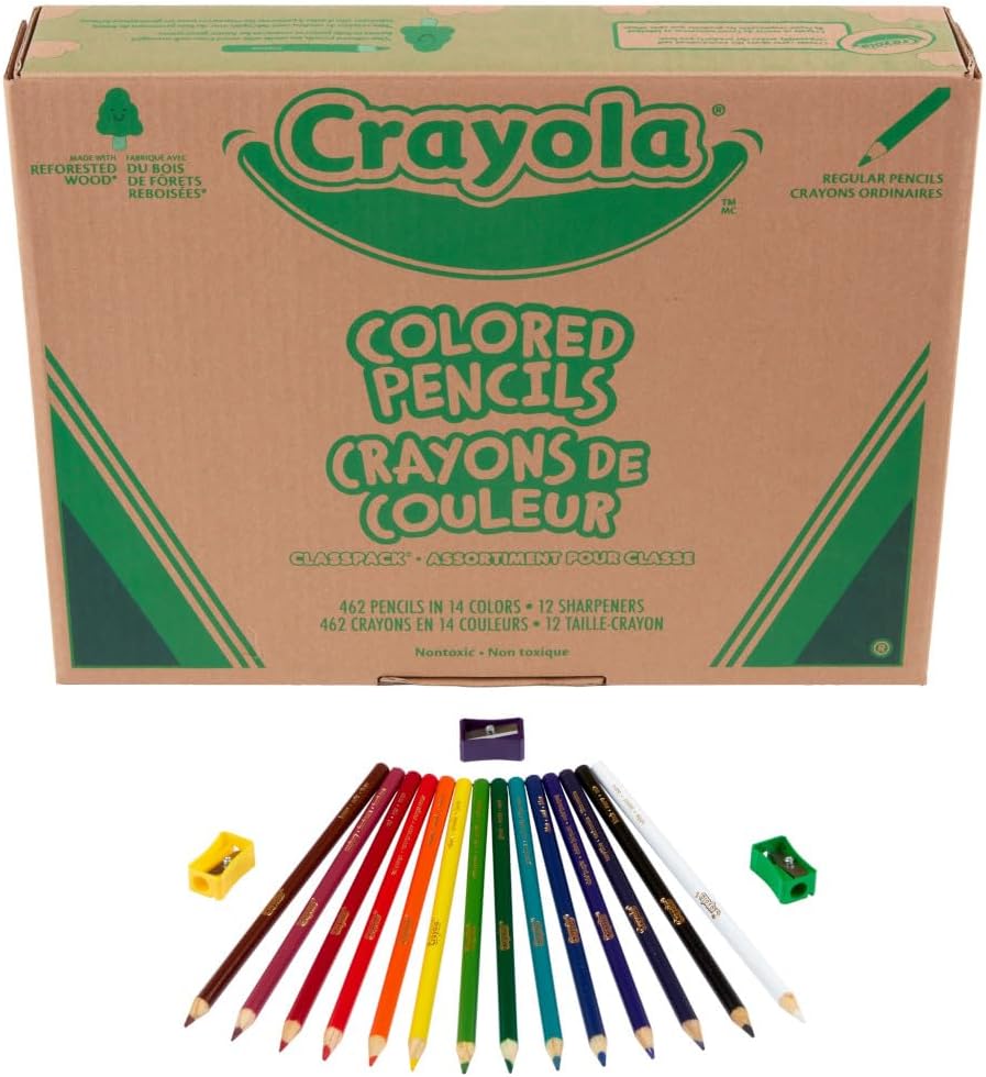 LÁPICES DE COLOR CRAYOLA CLASSPACK 462 PIEZAS CON SACAPUNTAS - 2
