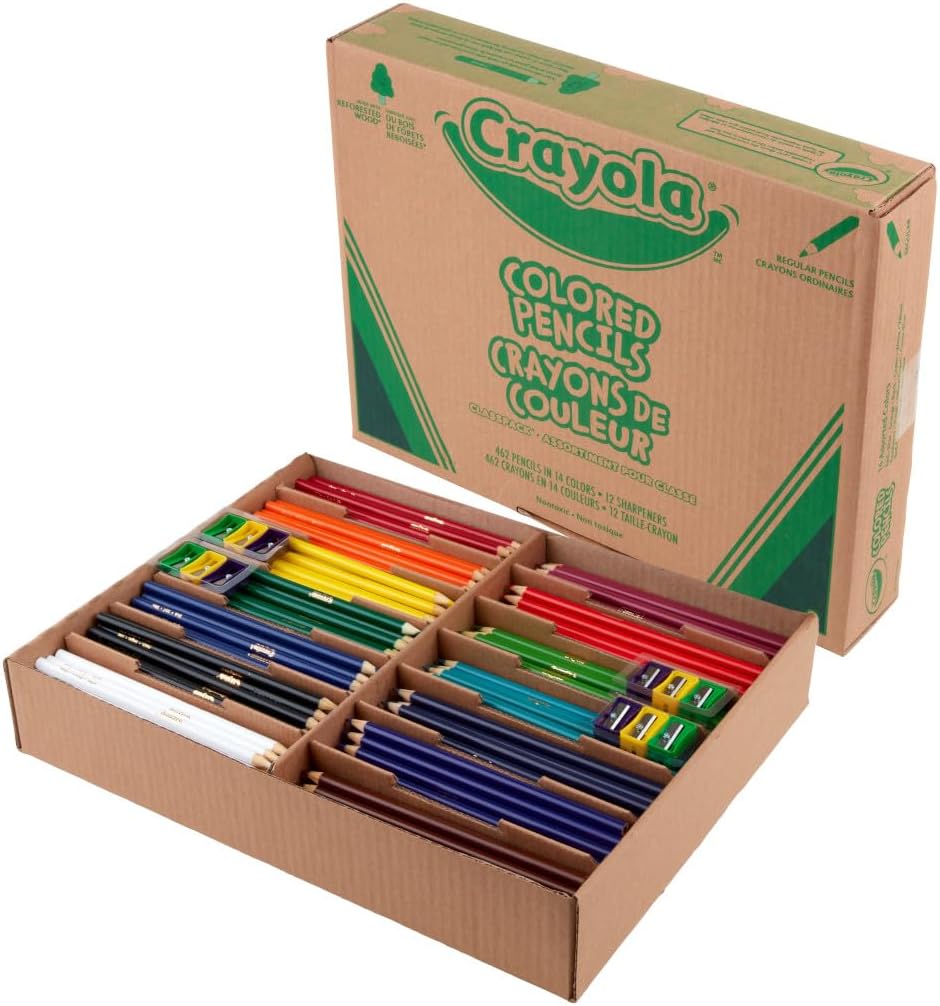 LÁPICES DE COLOR CRAYOLA CLASSPACK 462 PIEZAS CON SACAPUNTAS - 3
