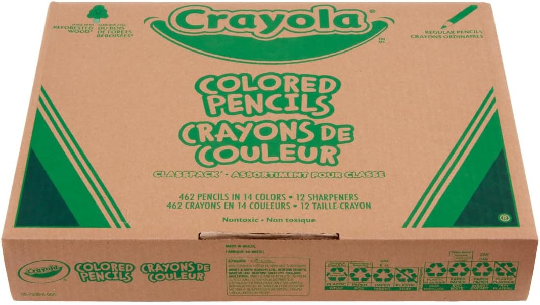LÁPICES DE COLOR CRAYOLA CLASSPACK 462 PIEZAS CON SACAPUNTAS - 5