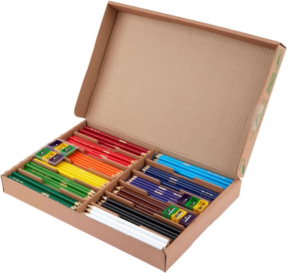 LÁPICES DE COLOR CRAYOLA CLASSPACK 240 PIEZAS 12 COLORES - 4