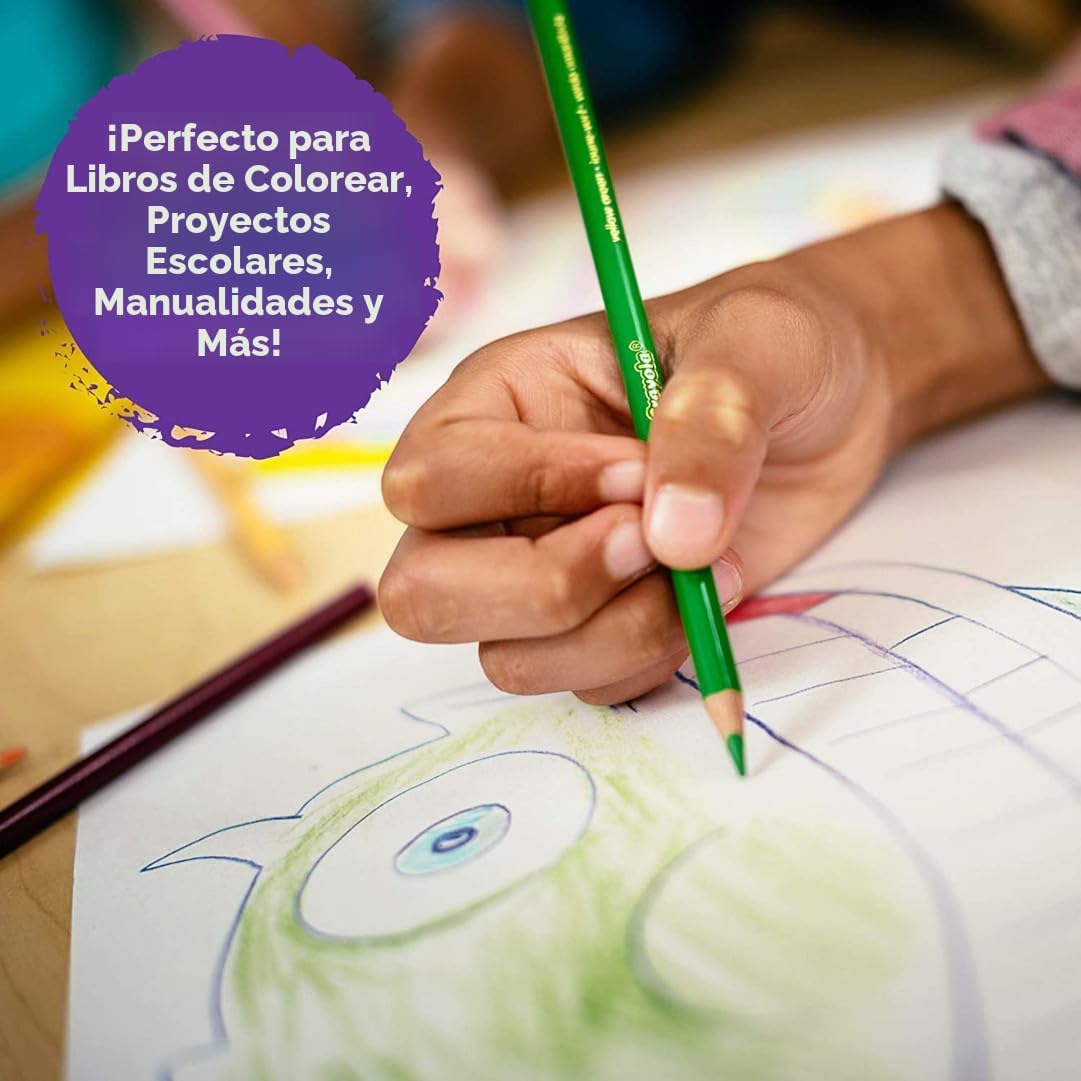 LÁPICES DE COLOR CRAYOLA SET 120 COLORES PARA NIÑOS - 5
