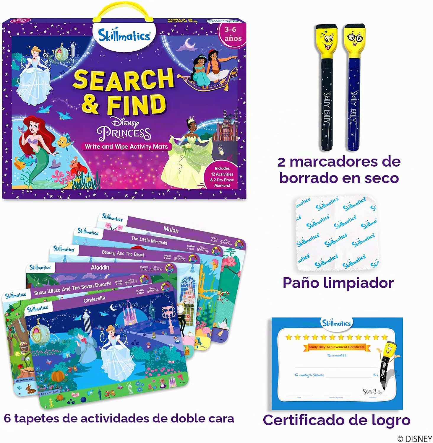 JUEGO DE BÚSQUEDA Y ENCUENTRO SKILLMATICS DISNEY PRINCESS - 2
