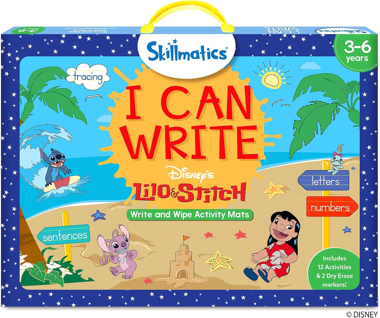CUADERNO DE ACTIVIDADES REUTILIZABLE SKILLMATICS I CAN WRITE DISNEY LILO Y STITCH - 1