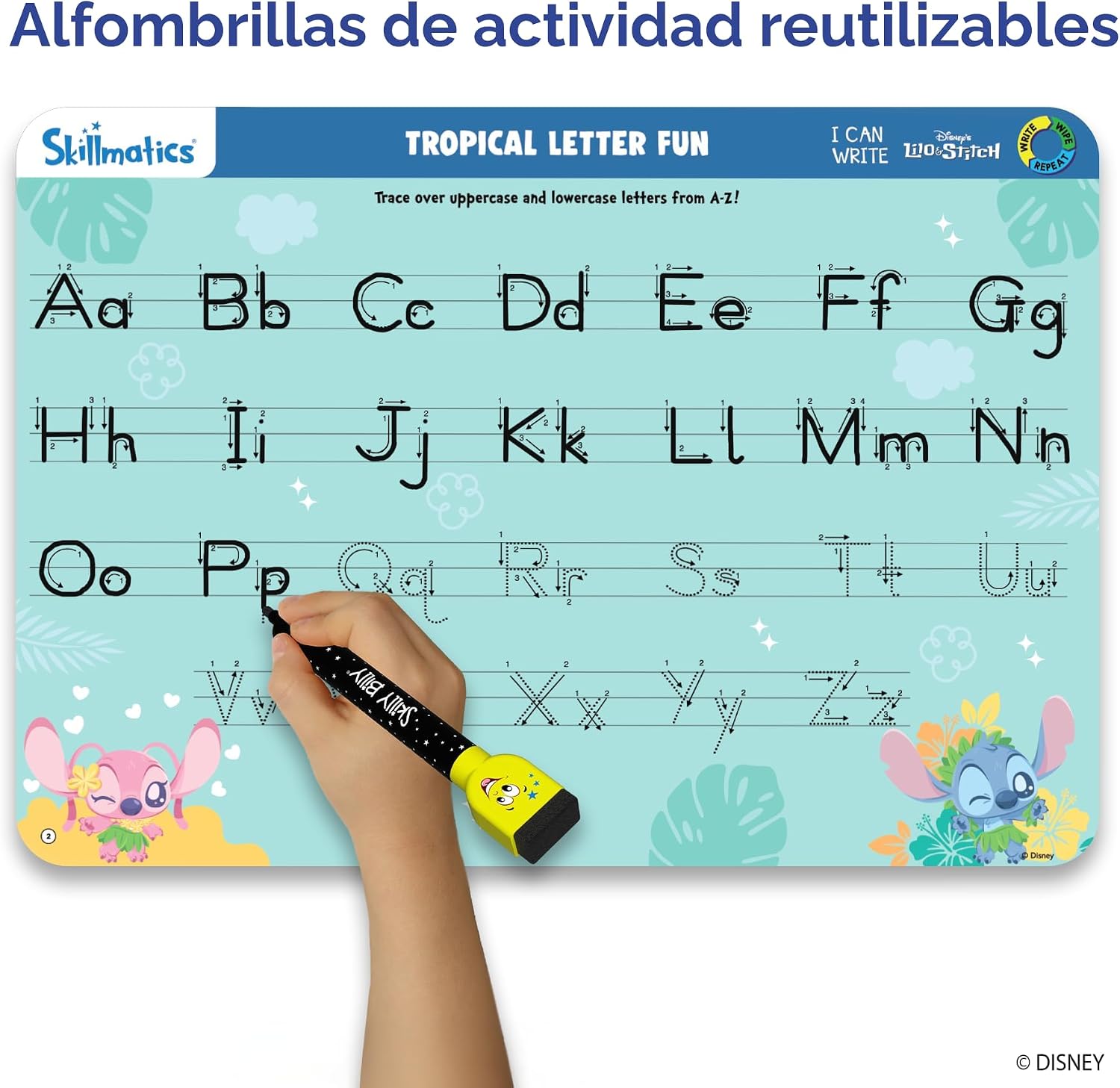 CUADERNO DE ACTIVIDADES REUTILIZABLE SKILLMATICS I CAN WRITE DISNEY LILO Y STITCH - 3