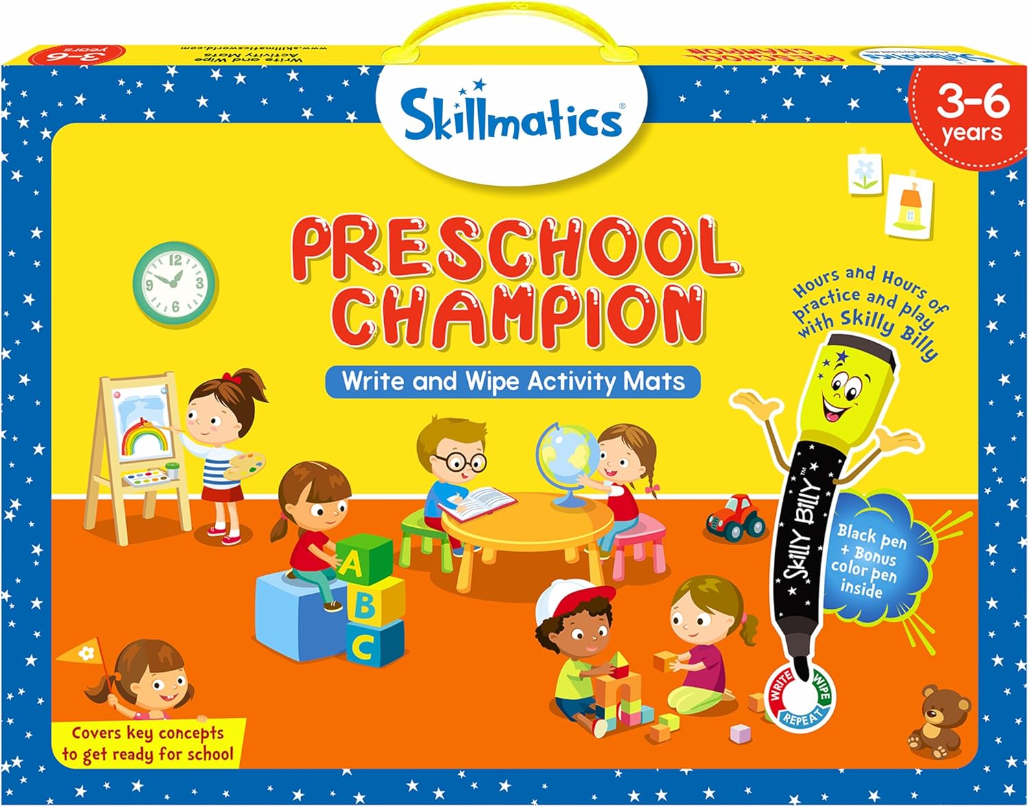 JUEGO EDUCATIVO SKILLMATICS PRESCHOOL CHAMPION TAPETES REUTILIZABLES - 1