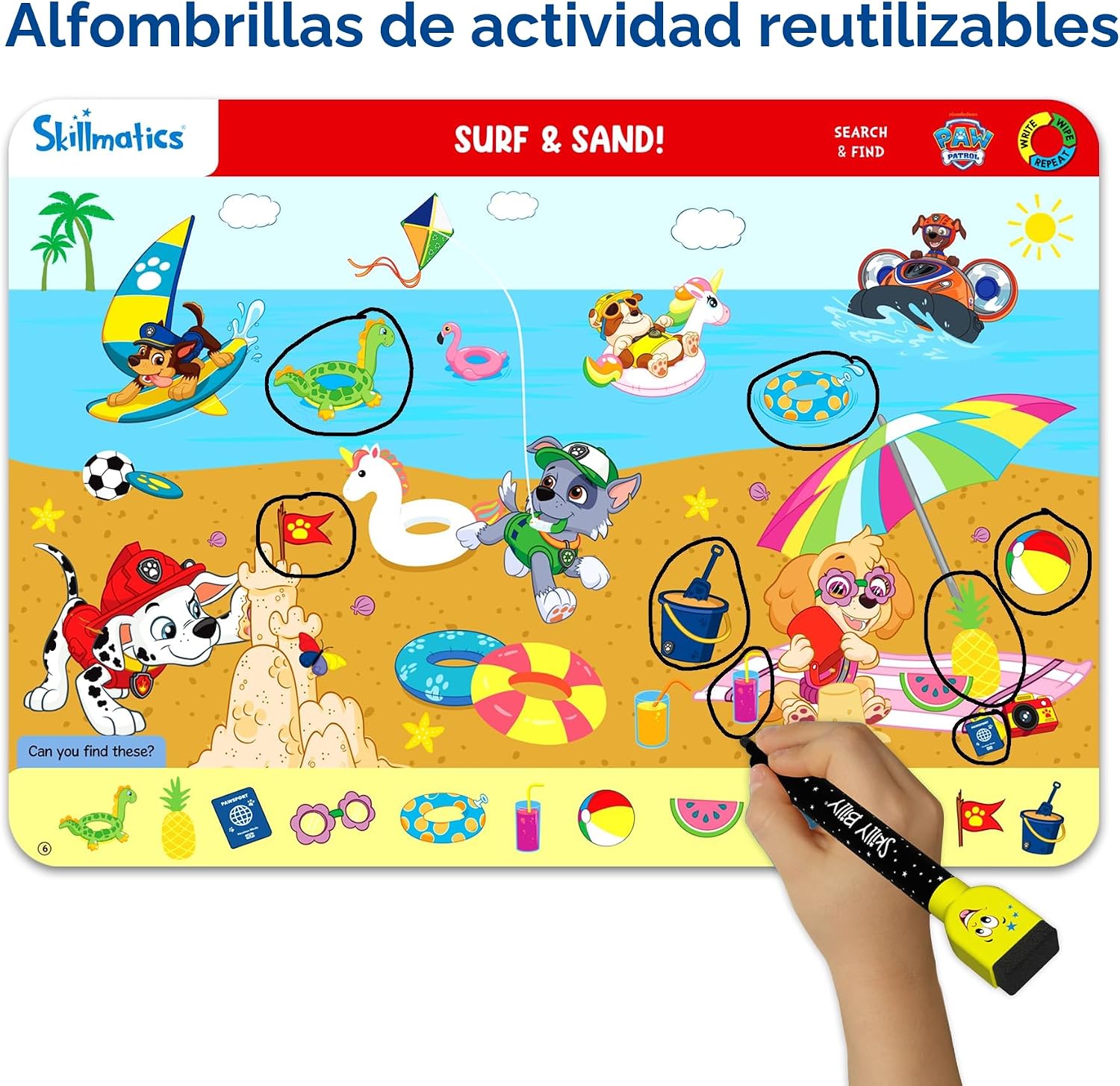 CUADERNO DE ACTIVIDADES SEARCH AND FIND PAW PATROL SKILLMATICS - 3