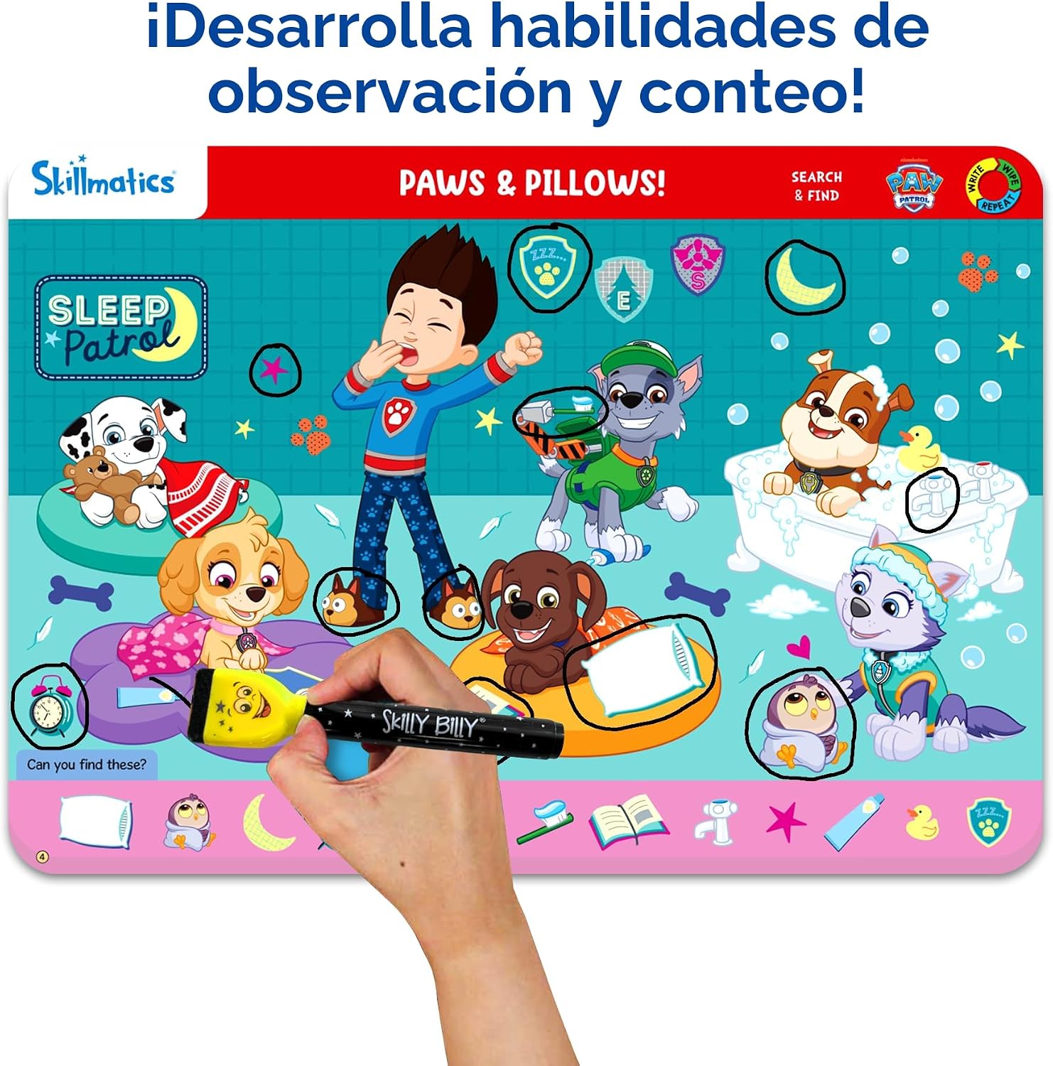 CUADERNO DE ACTIVIDADES SEARCH AND FIND PAW PATROL SKILLMATICS - 4