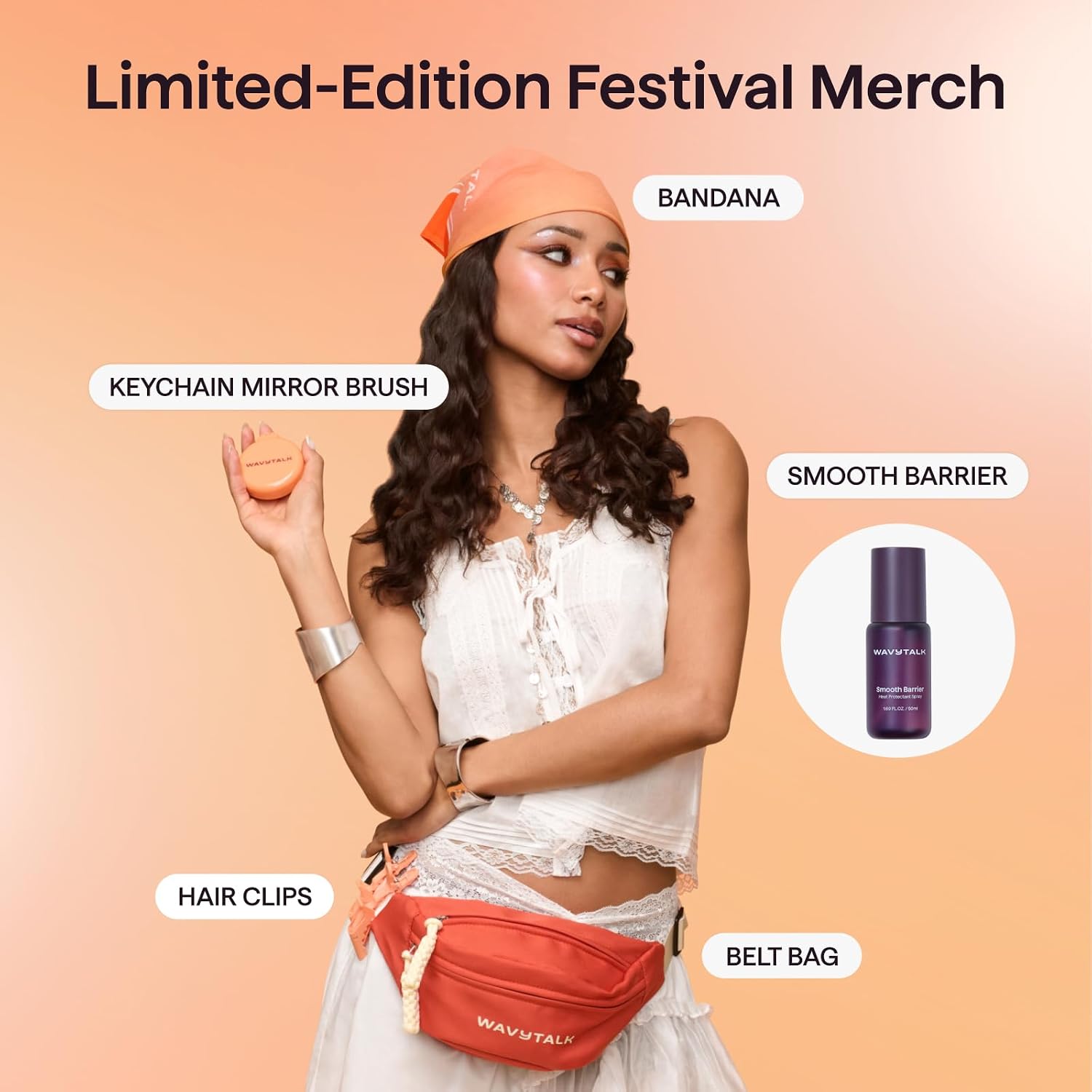 RIZADOR DE CABELLO WAVYTALK VIP VOLUME BLOWOUT BOOST FESTIVAL BUNDLE 1.5 PULGADAS - 5
