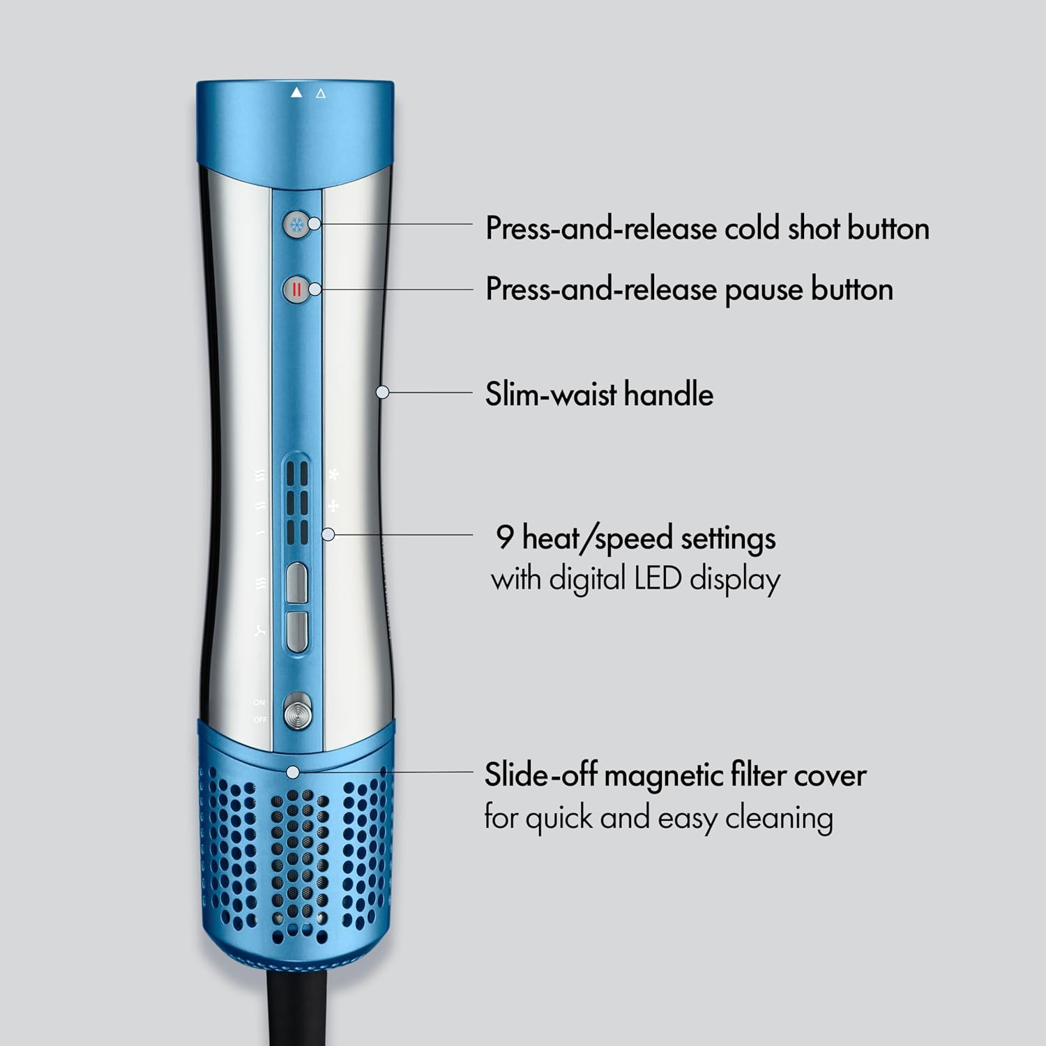 SECADOR Y RIZADOR BABYLISSPRO STYLESWITCH IONIC MULTI-STYLER CON 5 ACCESORIOS - 3