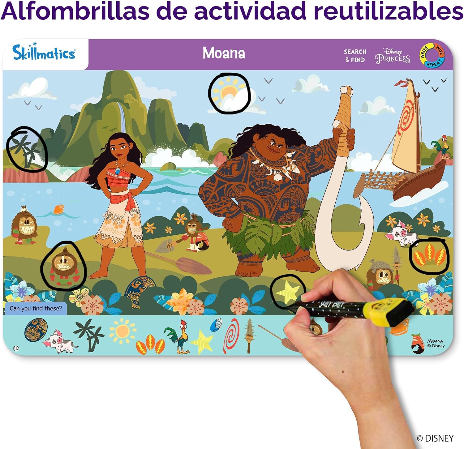 JUEGO DE ACTIVIDADES SEARCH AND FIND DISNEY PRINCESS SKILLMATICS - 3