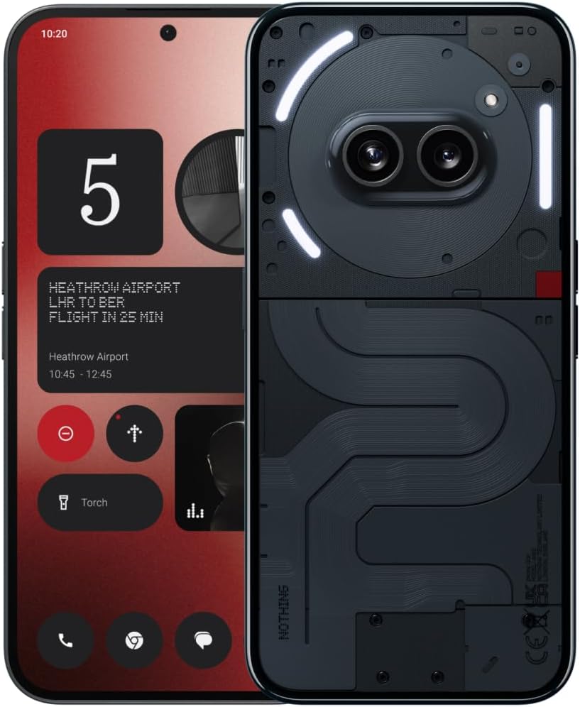 SMARTPHONE NOTHING PHONE 2A 5G DESBLOQUEADO 8GB RAM 128GB ALMACENAMIENTO NEGRO - 1