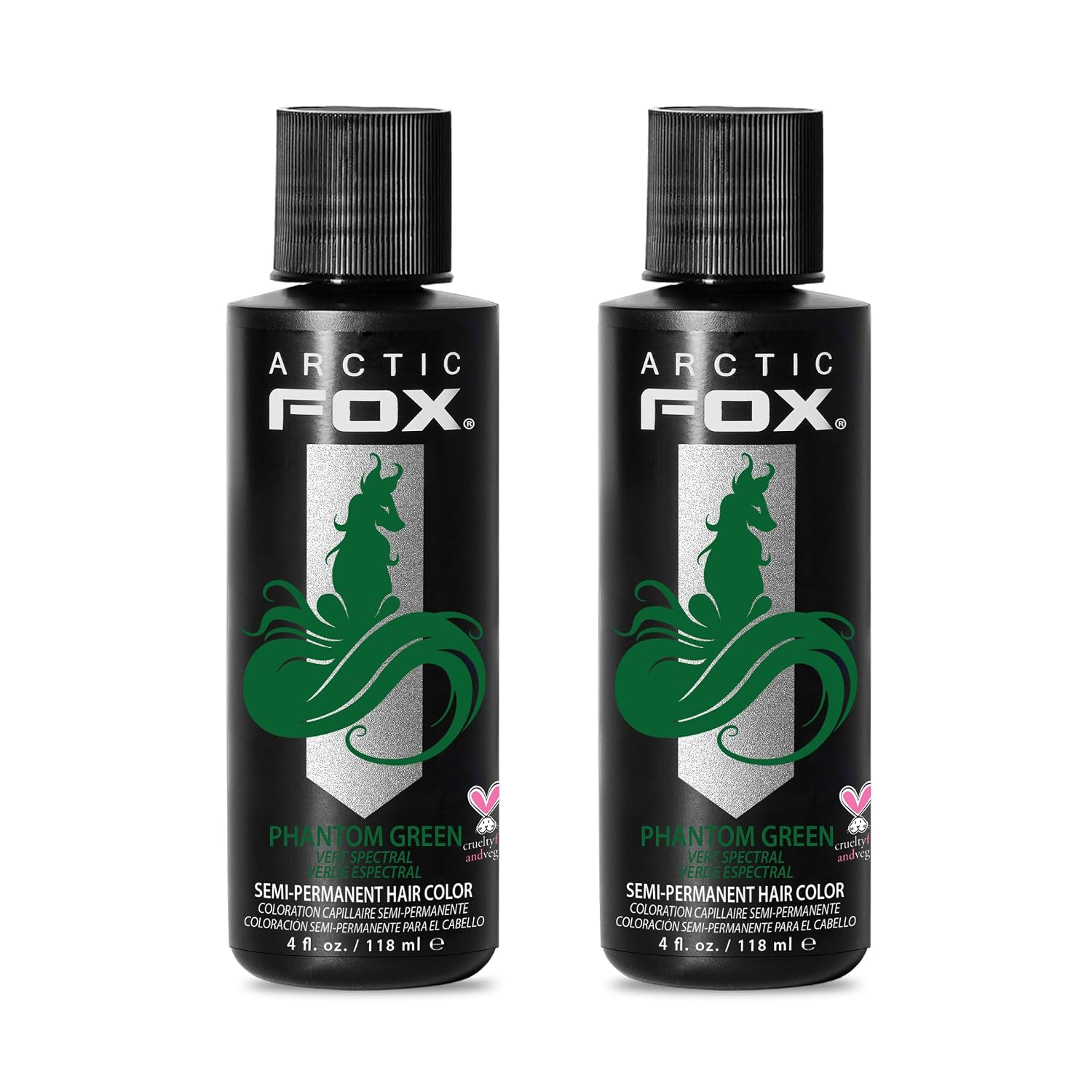TINTURA SEMIPERMANENTE ARCTIC FOX PHANTOM GREEN 2 X 4 OZ - 1