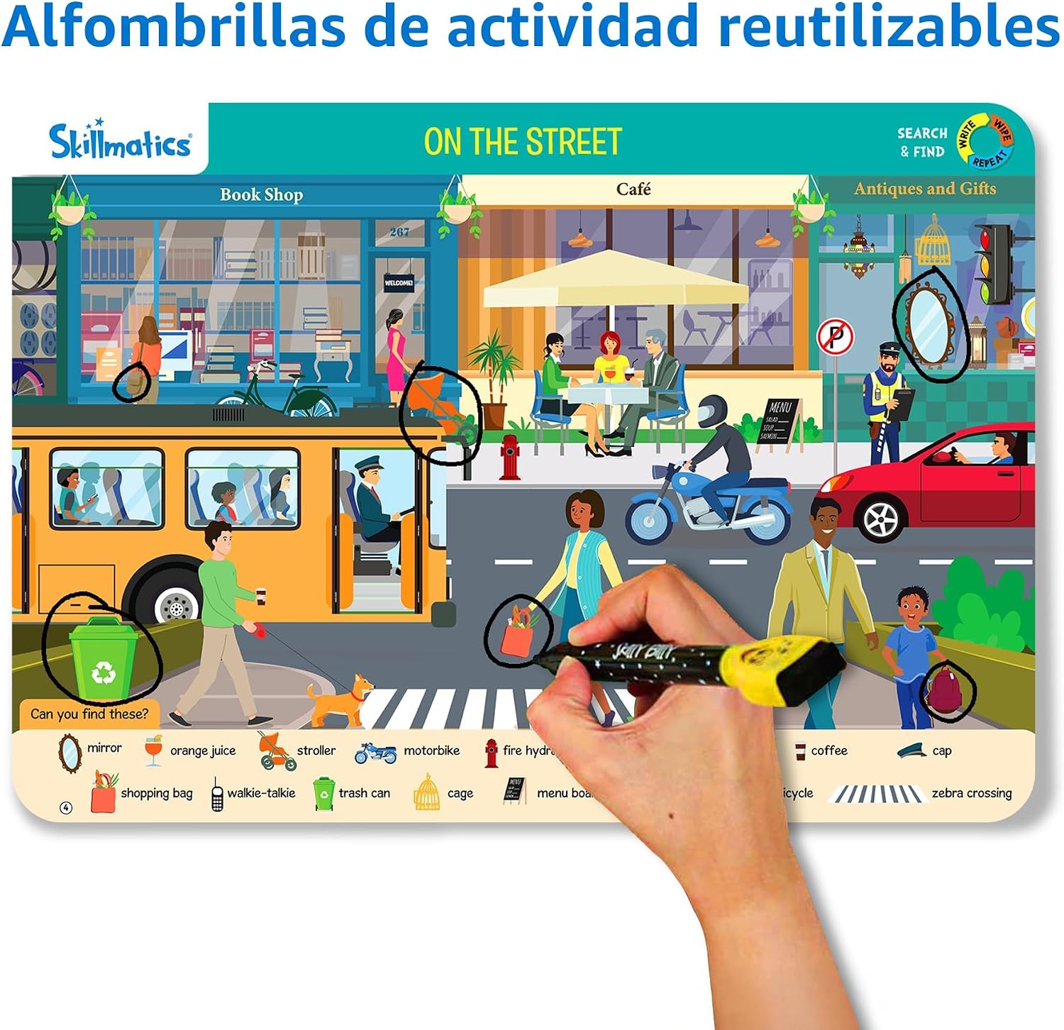 SKILLMATICS SEARCH AND FIND MEGAPACK JUEGO DE ACTIVIDADES REUTILIZABLES PARA PREESCOLAR - 3