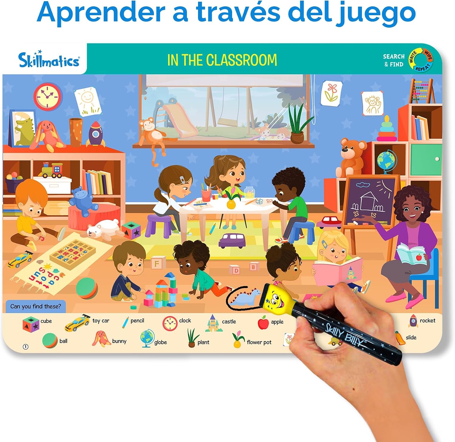 SKILLMATICS SEARCH AND FIND MEGAPACK JUEGO DE ACTIVIDADES REUTILIZABLES PARA PREESCOLAR - 4