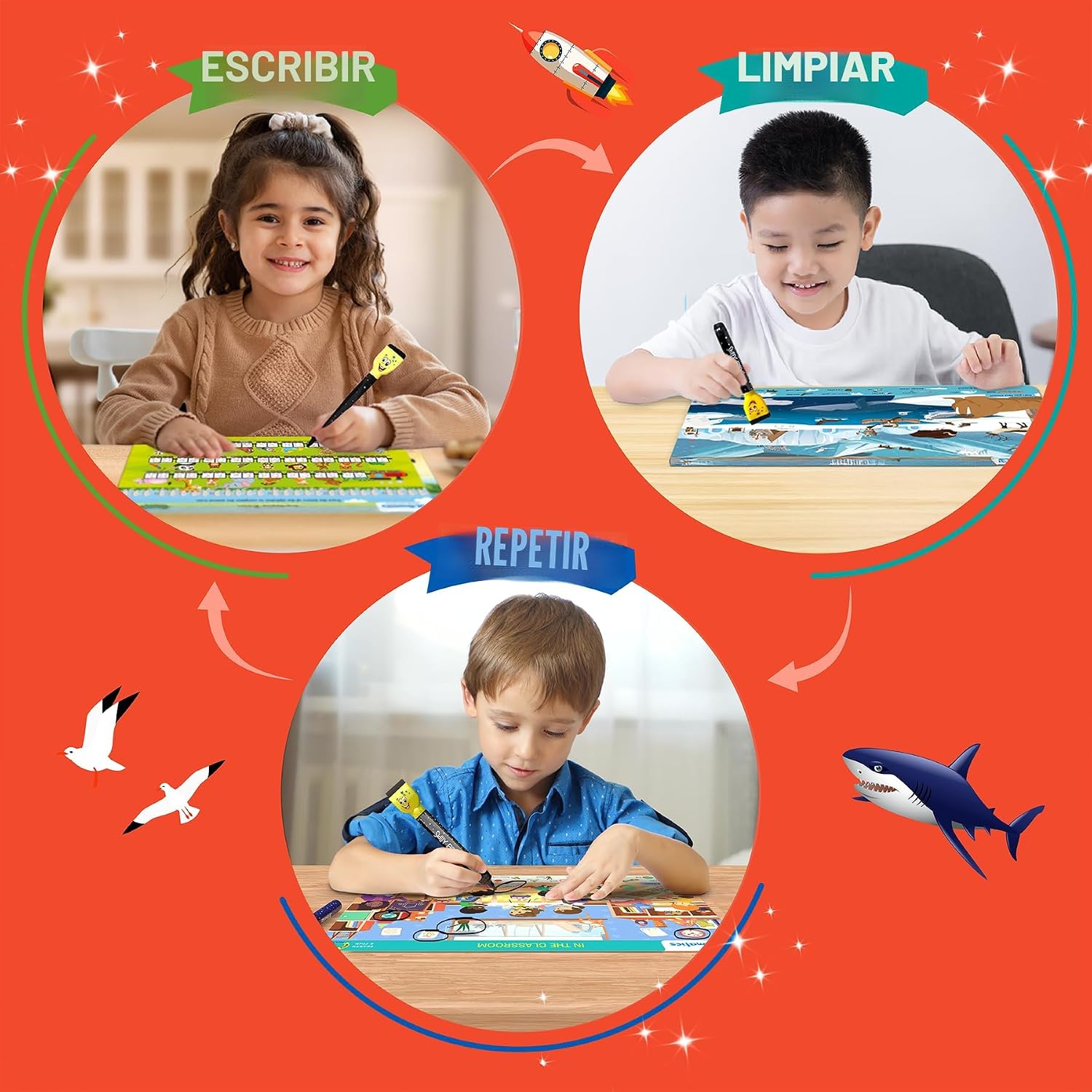 SKILLMATICS SEARCH AND FIND MEGAPACK JUEGO DE ACTIVIDADES REUTILIZABLES PARA PREESCOLAR - 5