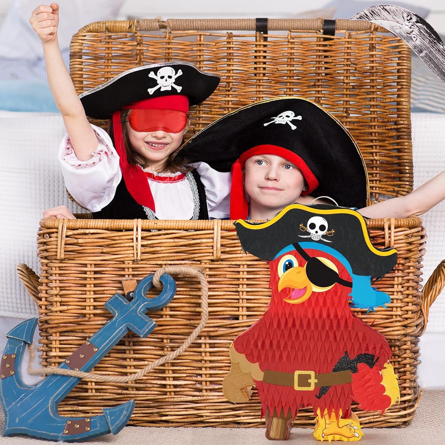 PIÑATA LORO PIRATA WERNNSAI PARA FIESTA TEMÁTICA - 5