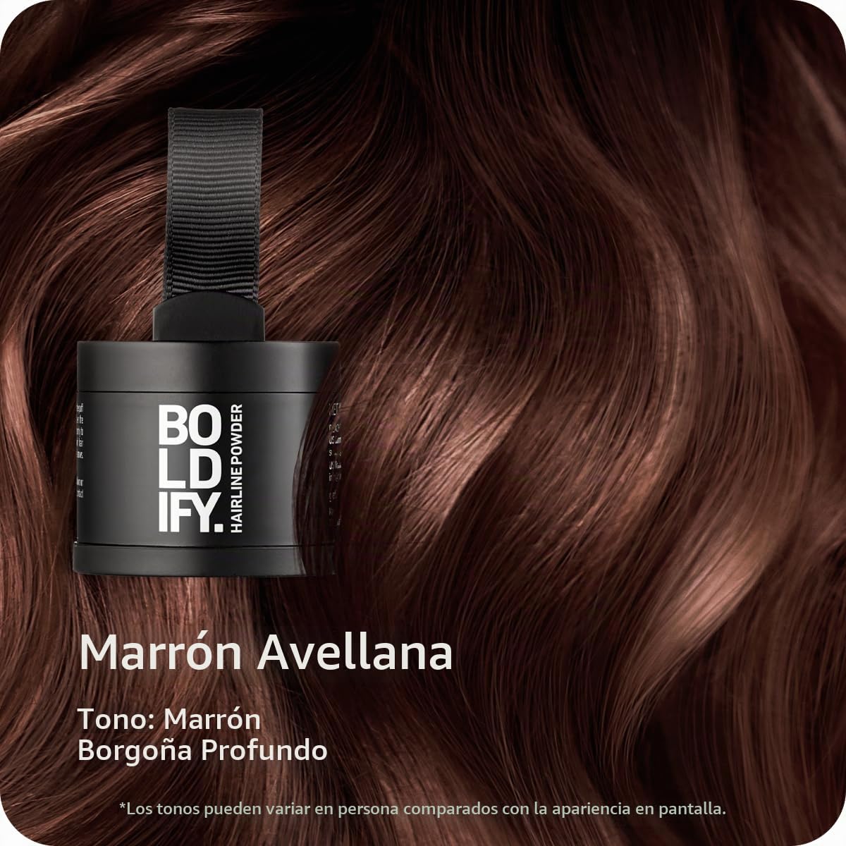 POLVO PARA RAÍCES BOLDIFY HAIRLINE POWDER TONO CASTAÑO AVELLANA 4G - 2