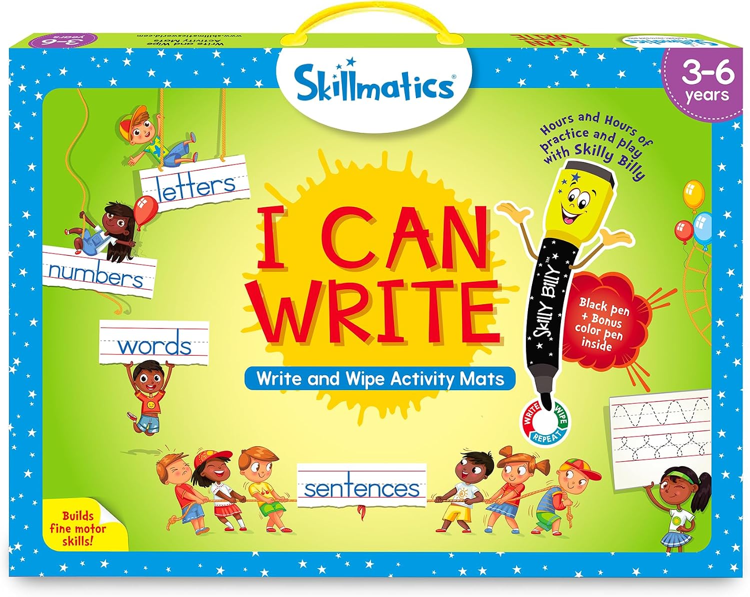 CUADERNO DE ACTIVIDADES REUTILIZABLE SKILLMATICS I CAN WRITE PARA PREESCOLAR - 1