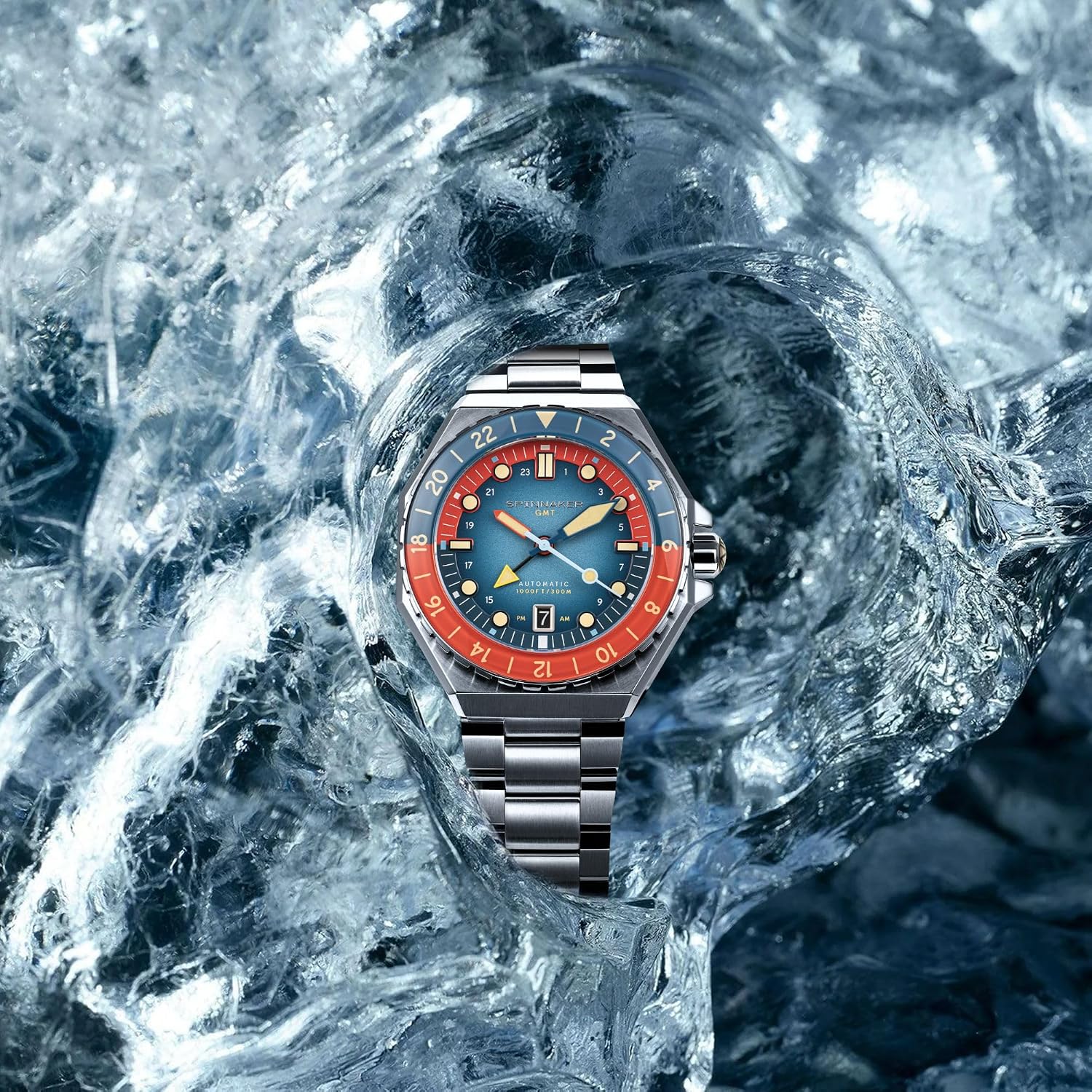 RELOJ SPINNAKER DUMAS AUTOMÁTICO GMT BUCEO 44MM ACERO INOXIDABLE - 3