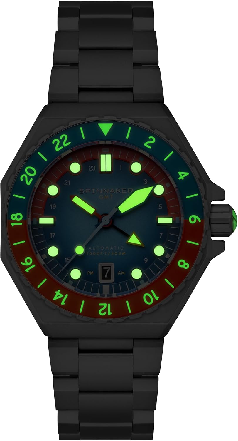 RELOJ SPINNAKER DUMAS AUTOMÁTICO GMT BUCEO 44MM ACERO INOXIDABLE - 4