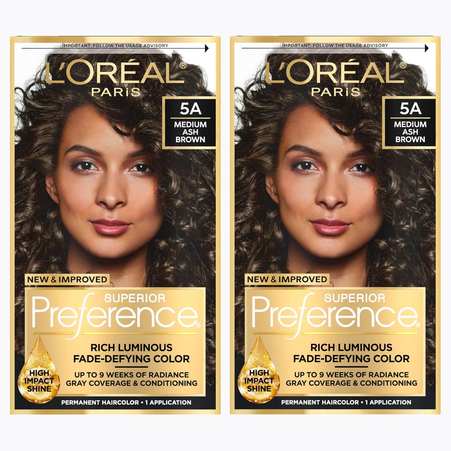 TINTURA PERMANENTE L'ORÉAL PARIS SUPERIOR PREFERENCE CASTAÑO CENIZA MEDIO 5A - 1