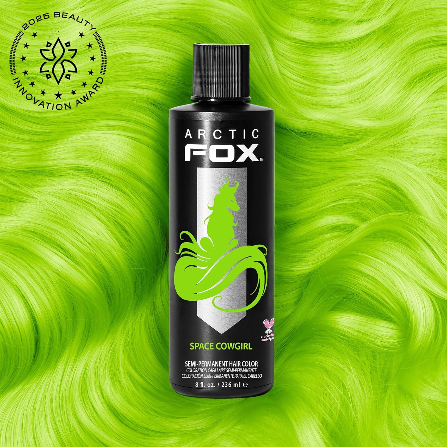 TINTURA SEMIPERMANENTE ARCTIC FOX SPACE COWGIRL VERDE 2 X 8 FL OZ - 2