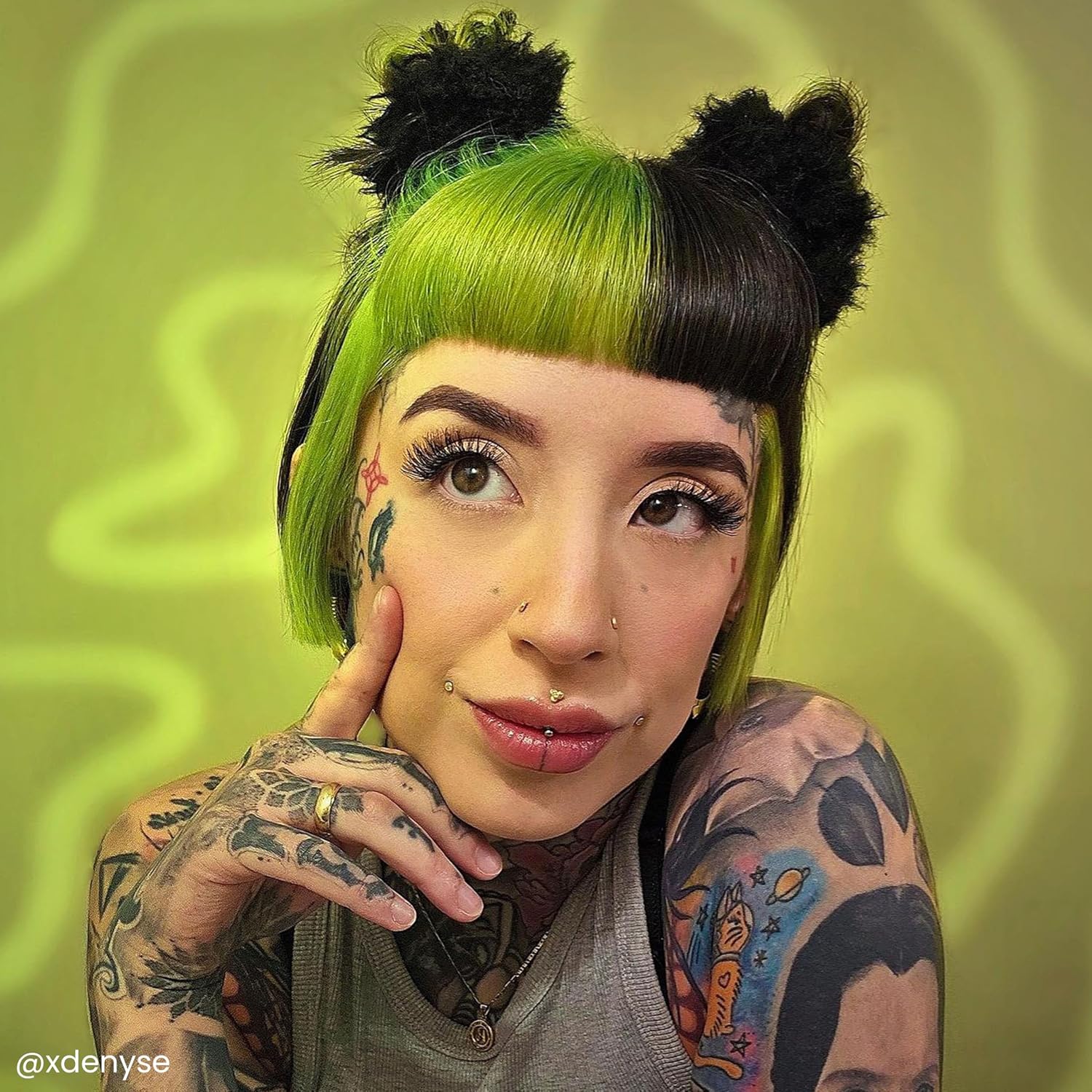TINTURA SEMIPERMANENTE ARCTIC FOX SPACE COWGIRL VERDE 2 X 8 FL OZ - 3