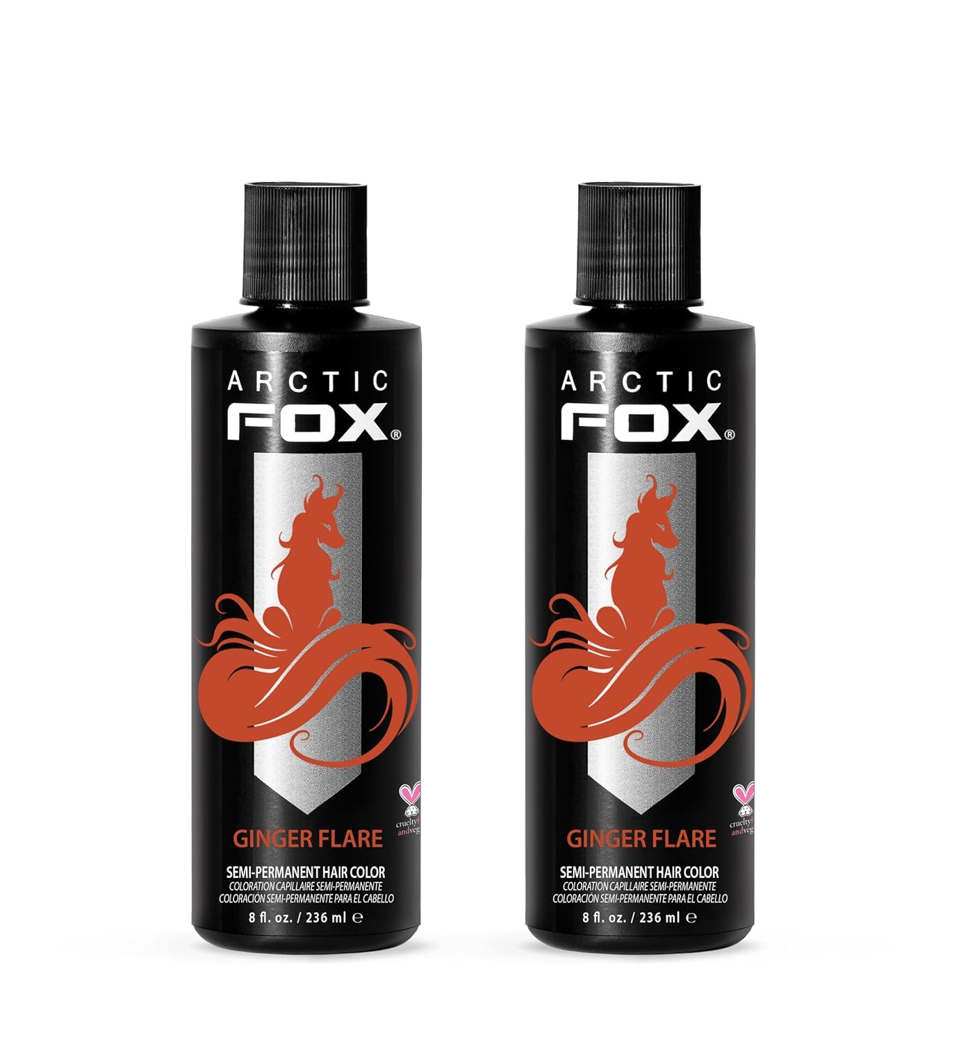 TINTURA SEMIPERMANENTE ARCTIC FOX GINGER FLARE NARANJA COBRE 2 X 8 OZ - 1