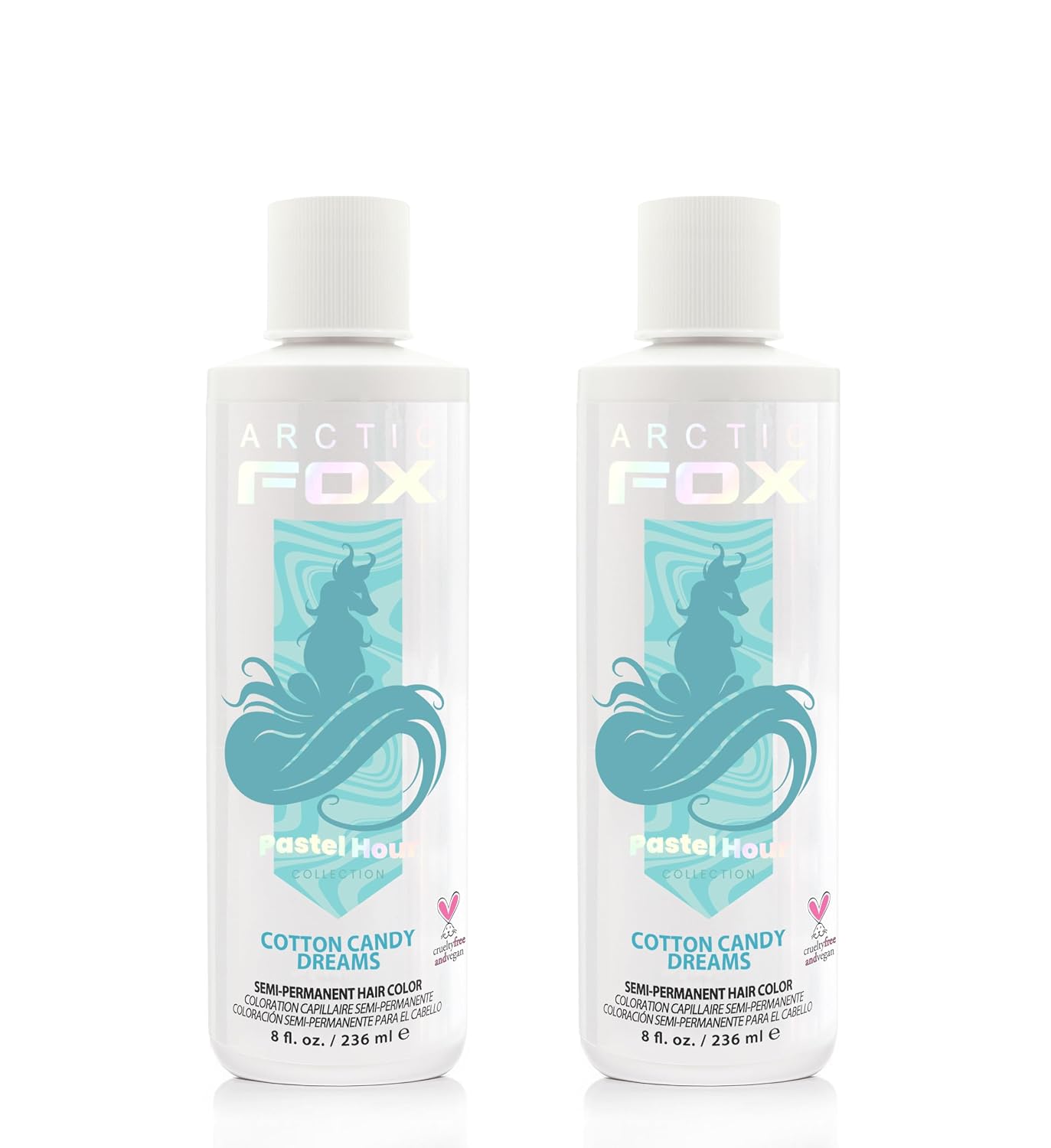 TINTURA SEMIPERMANENTE ARCTIC FOX COTTON CANDY DREAMS AZUL PASTEL 2 X 8 OZ - 1