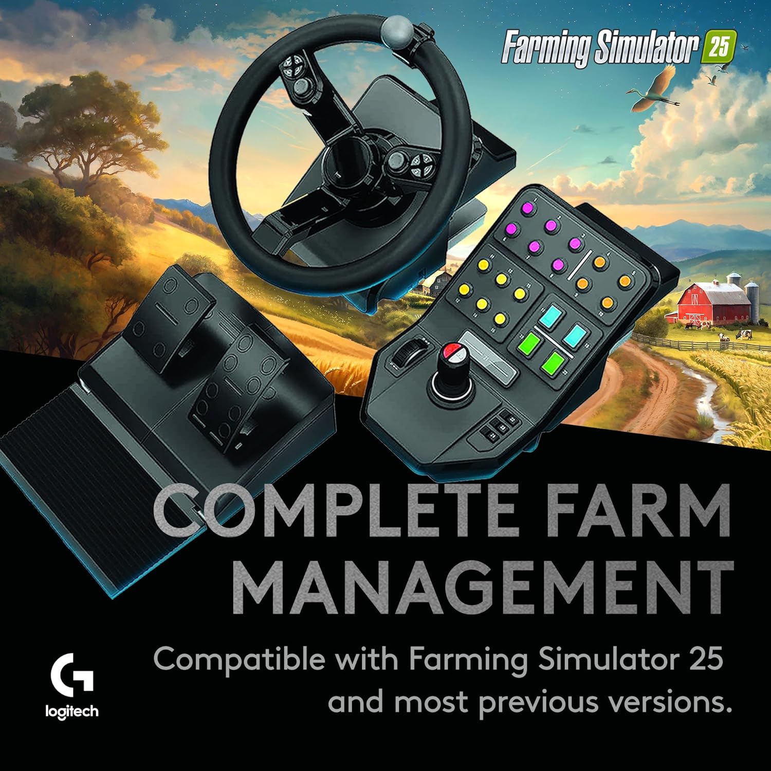 VOLANTE LOGITECH G FARM SIMULATOR BUNDLE 2ª GENERACIÓN - 4