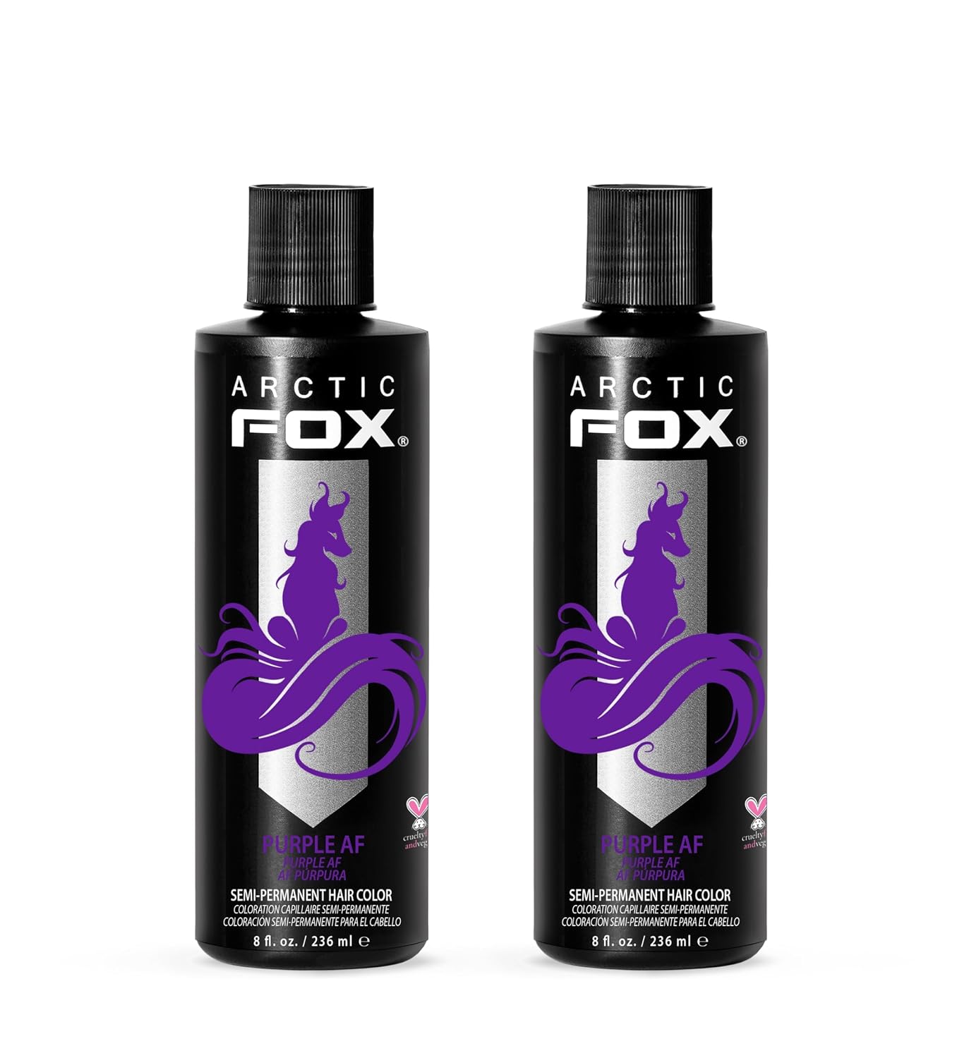 TINTURA SEMIPERMANENTE ARCTIC FOX PURPLE AF PÚRPURA 2 X 8 OZ - 1