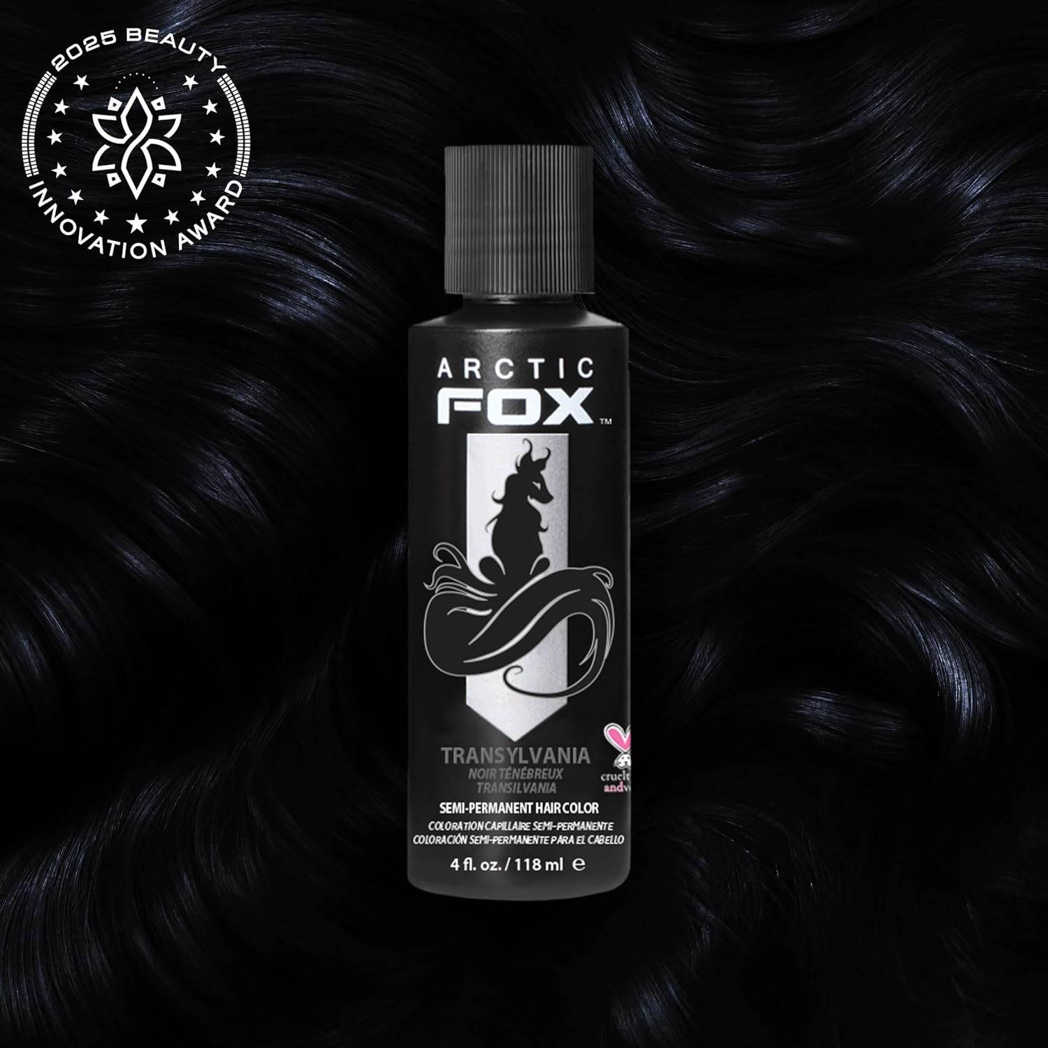 TINTURA CAPILAR ARCTIC FOX TRANSYLVANIA NEGRO JET SEMI PERMANENTE 2 X 4 OZ - 2