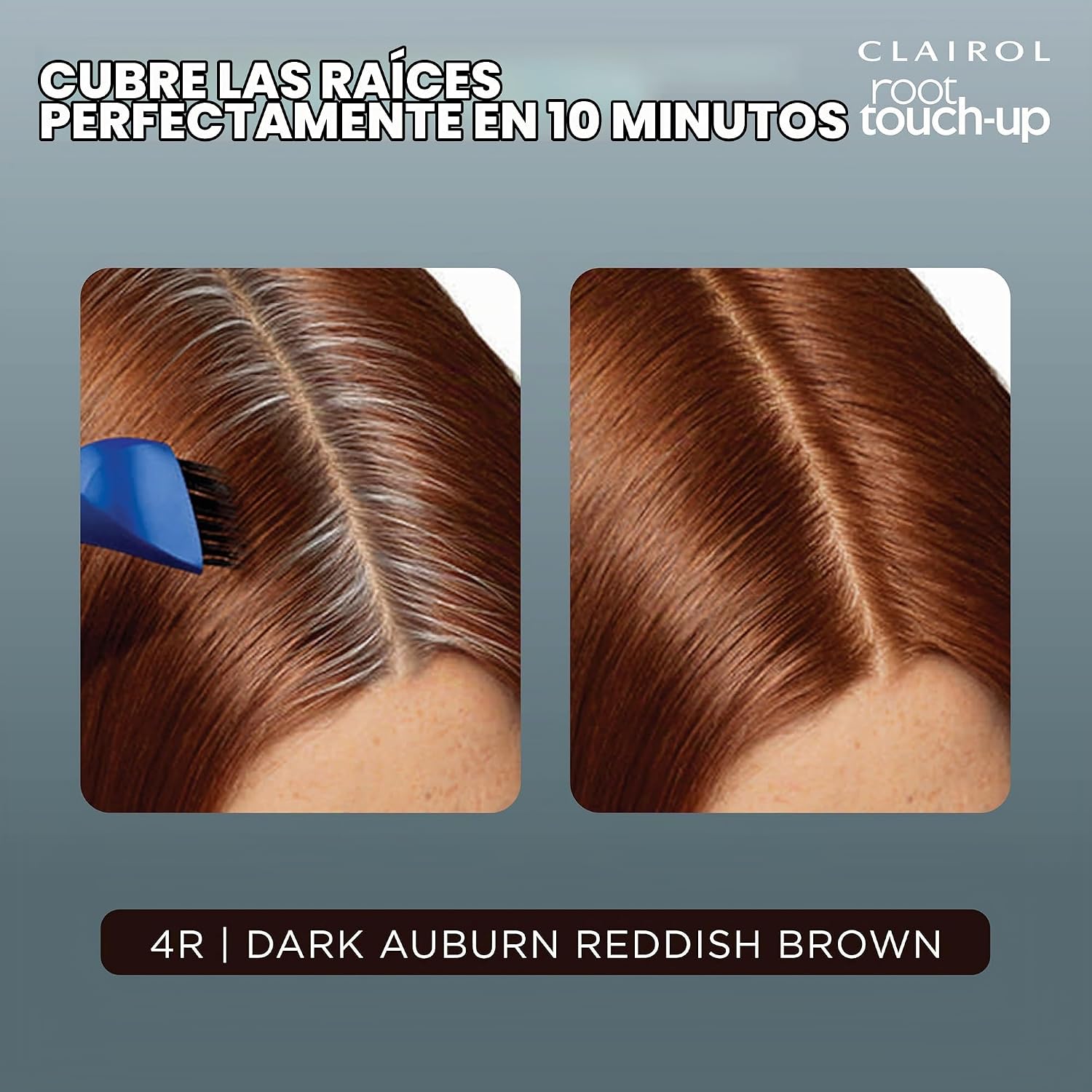 TINTURA PERMANENTE CLAIROL ROOT TOUCH UP 4R CASTAÑO ROJIZO OSCURO PACK 2 - 3