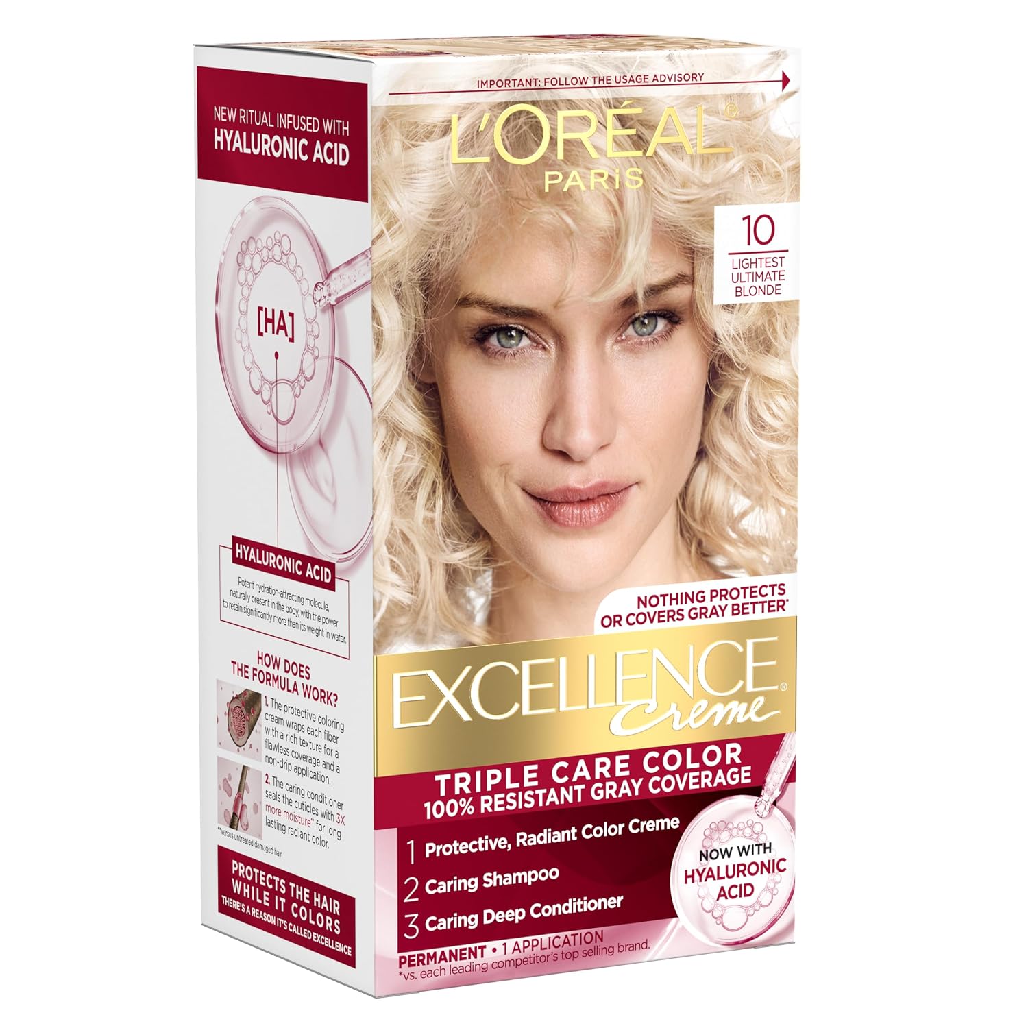 TINTURA L'ORÉAL PARIS EXCELLENCE CRÈME 10 RUBIO ULTRACLARO - 1