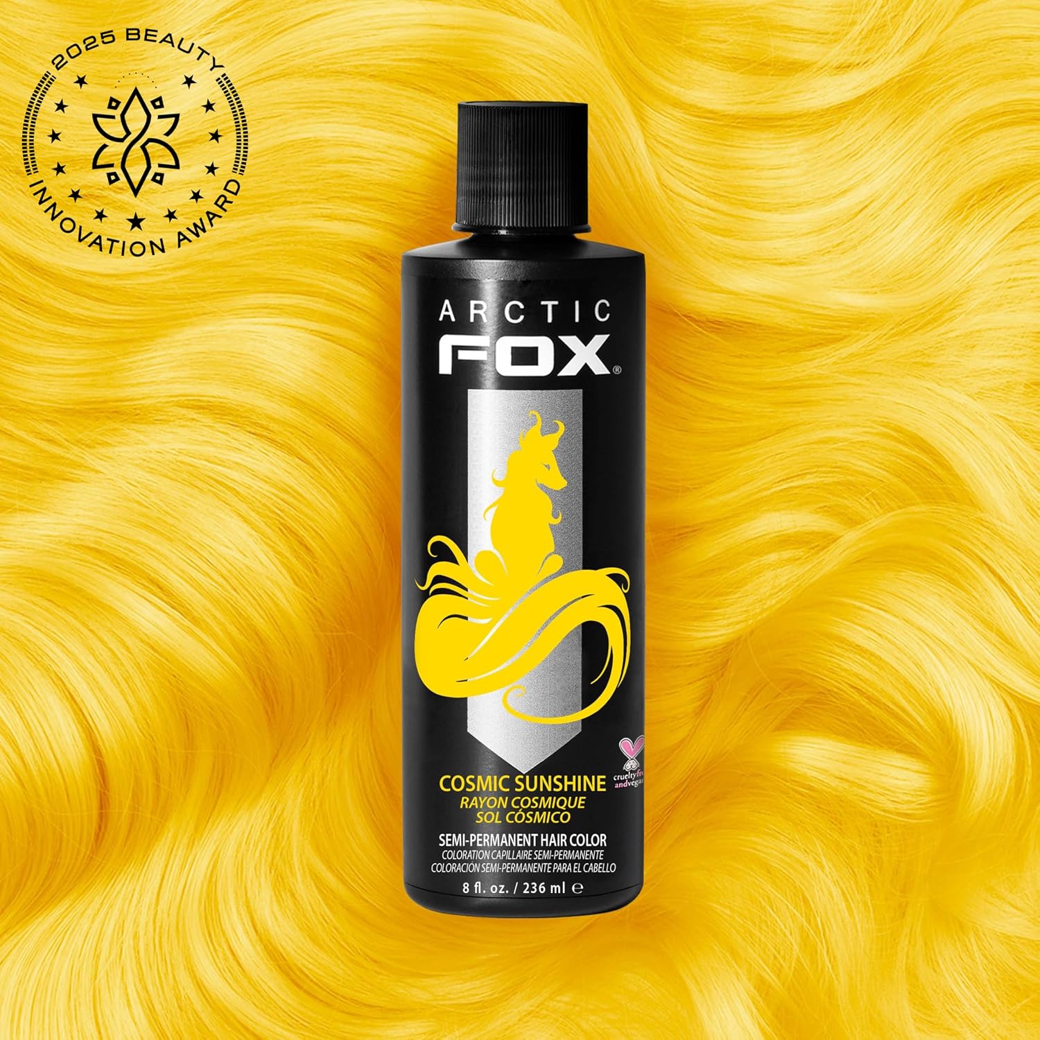 TINTURA SEMIPERMANENTE ARCTIC FOX COSMIC SUNSHINE AMARILLO VEGAN 2 X 8 OZ - 2