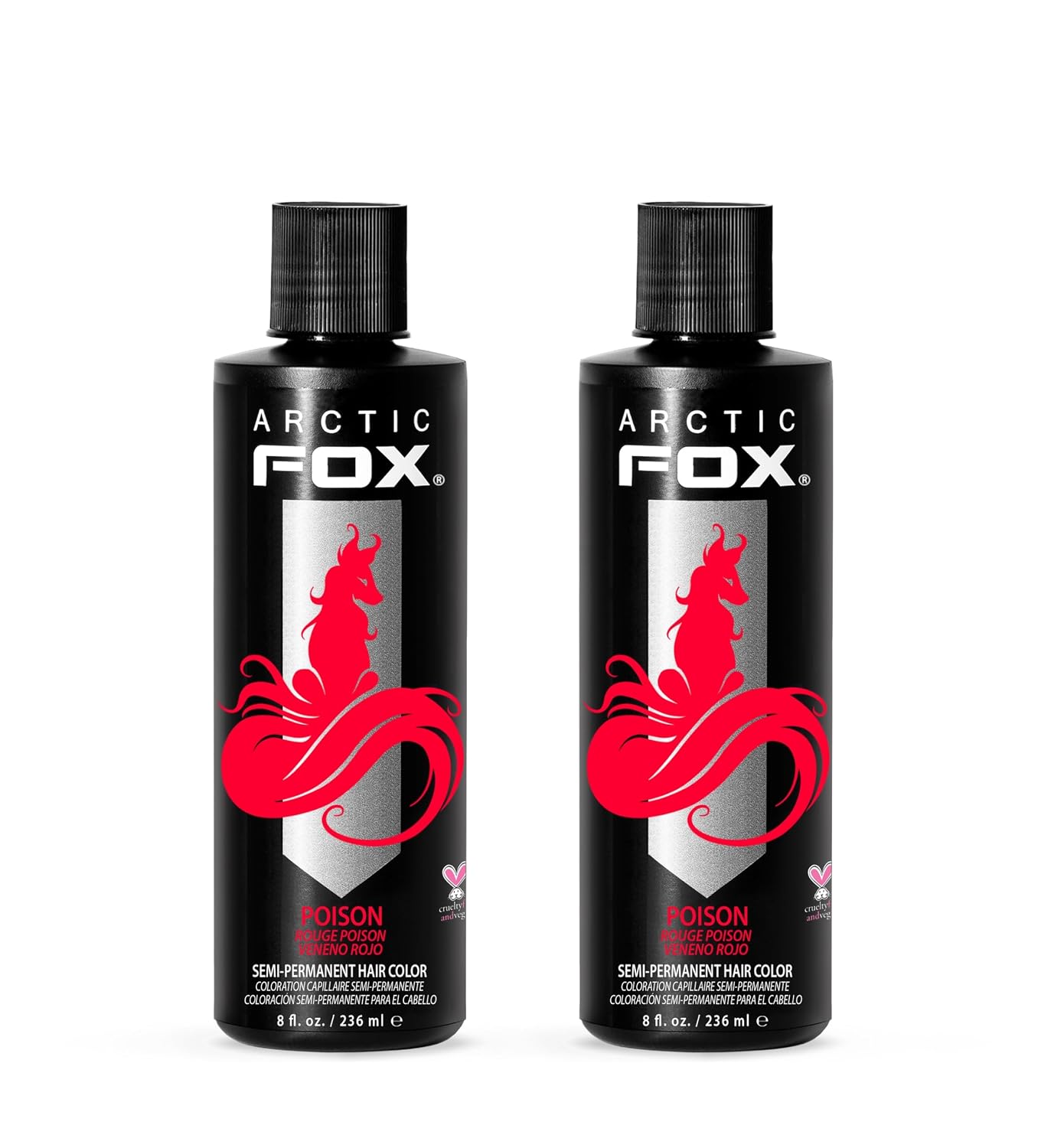 TINTURA SEMIPERMANENTE ARCTIC FOX POISON ROJO 2 X 8 OZ - 1